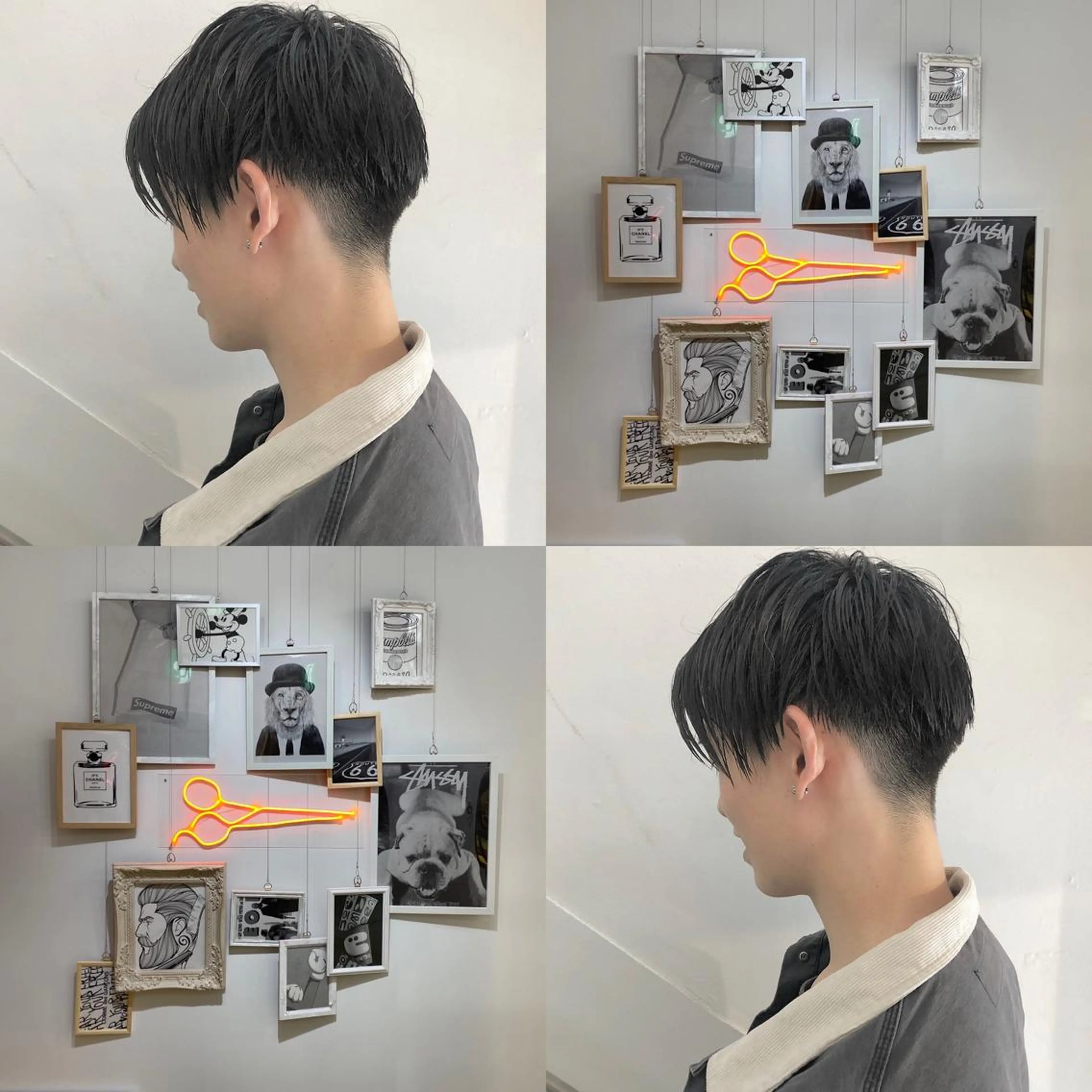 ショート メンズ カット CLUTCH天王寺 西藤遥河のヘアスタイル