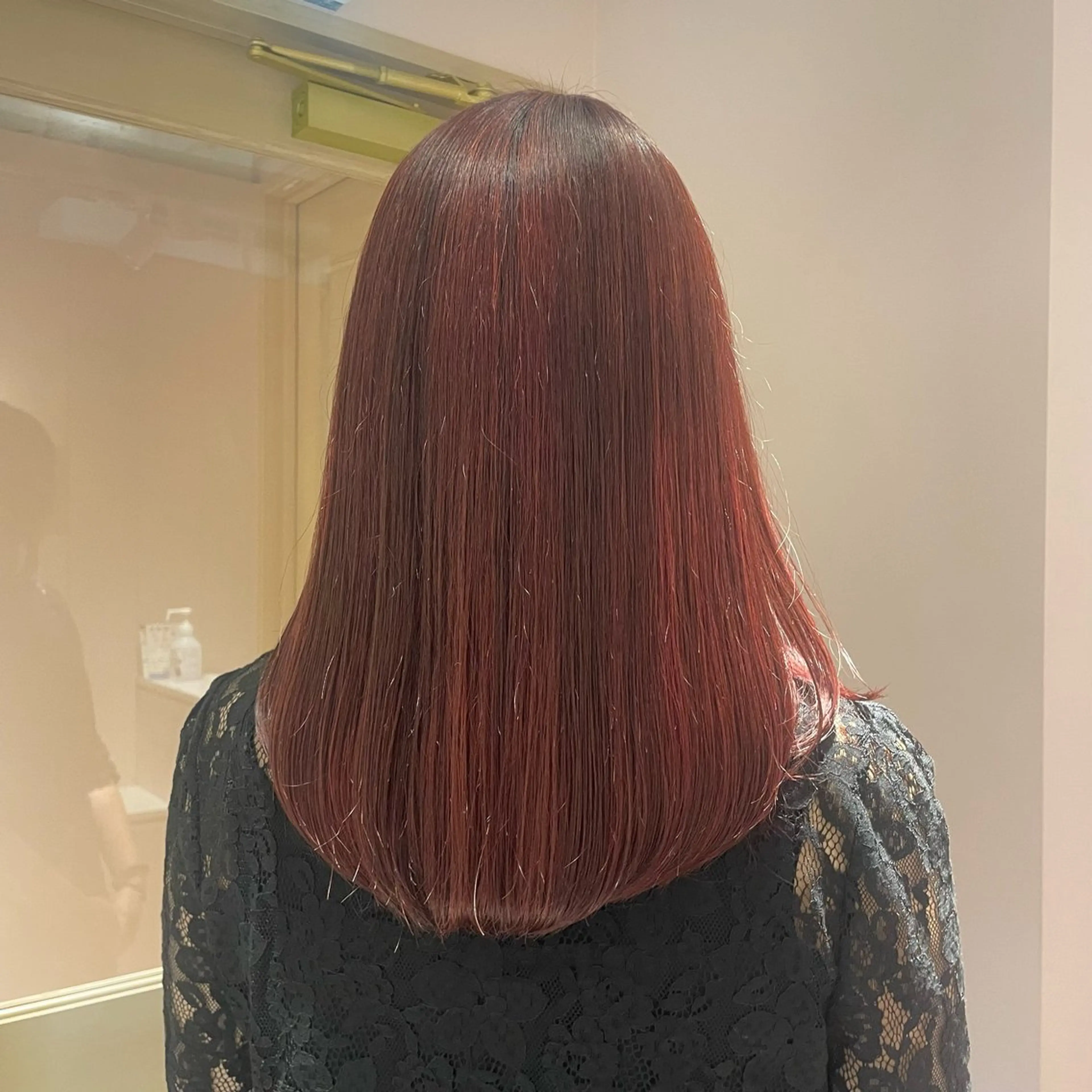 セミロング ヘアカラー トリートメント ヘッドスパ マホ/日吉/髪質改善 /レイヤー/ガーリーのヘアスタイル