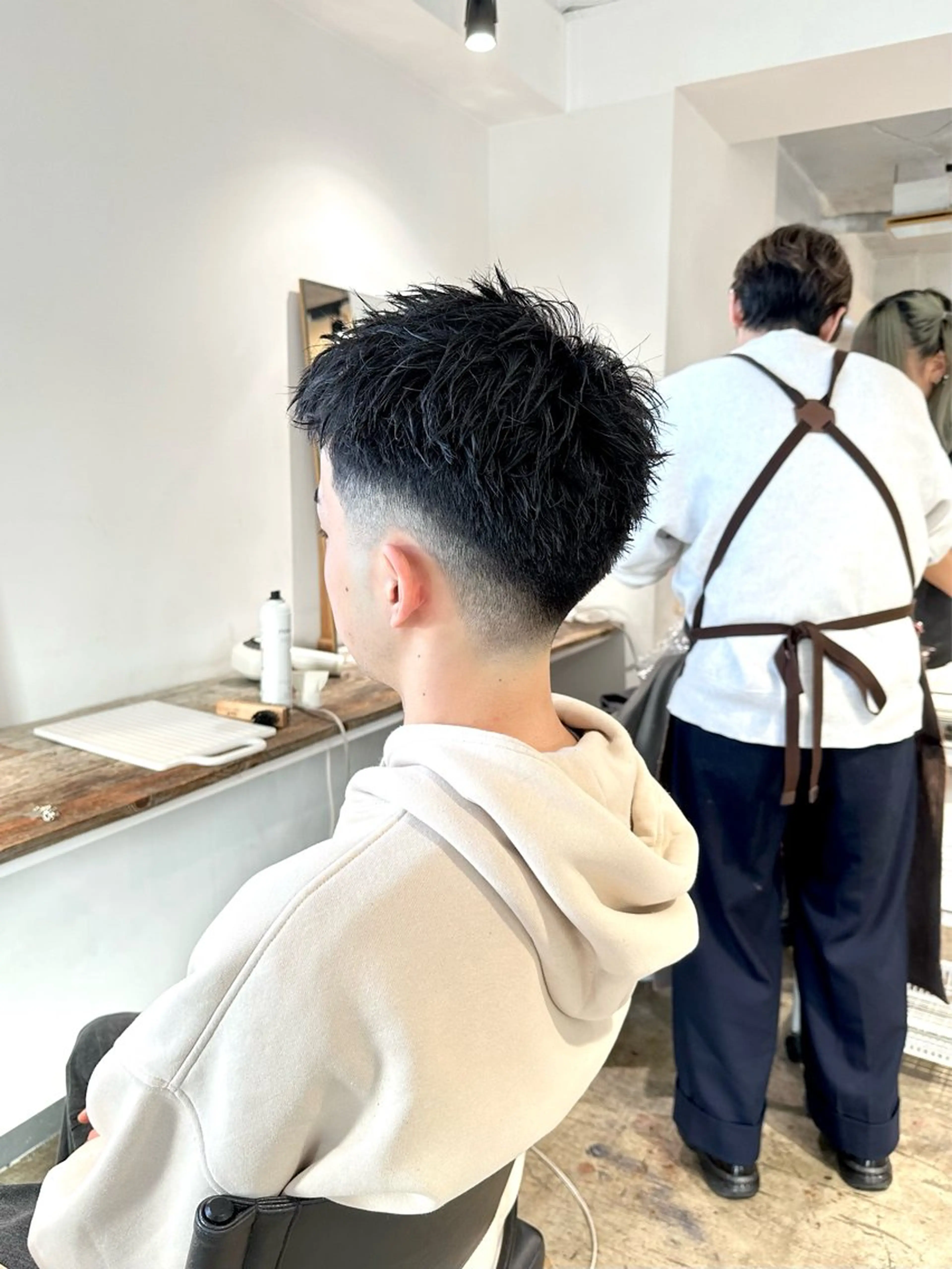 メンズ フェードカット メンズパーマ スパイキーショート カット 骨格補正施術/メンズ 専門美容師/YUYAのヘアスタイル