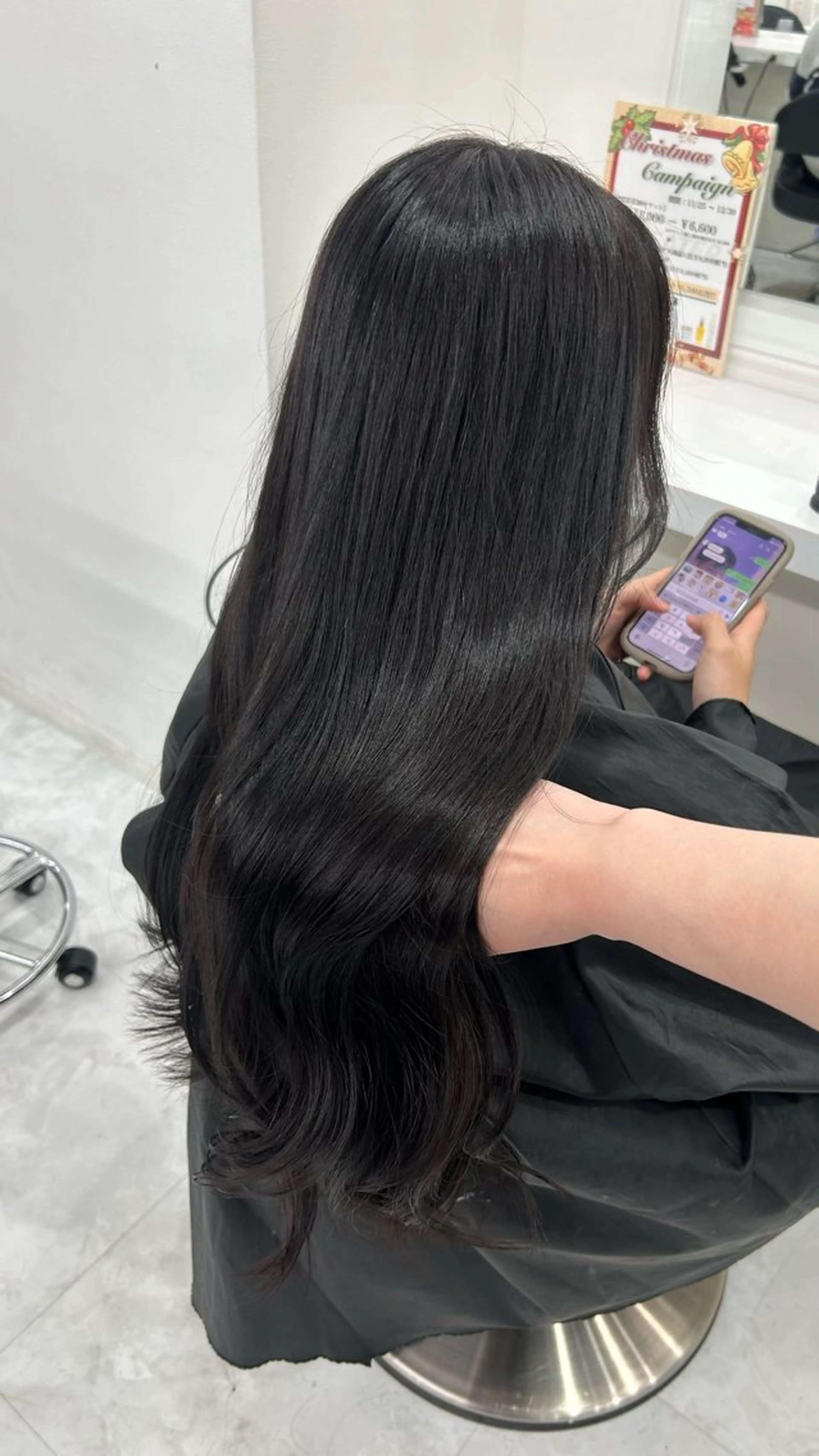 ロング カラー パーマ ヘアアレンジ メンズ キッズ ヘアカラー トリートメント 🩶盛れ✖️韓国ヘア 🩶Himari🎀のヘアスタイル