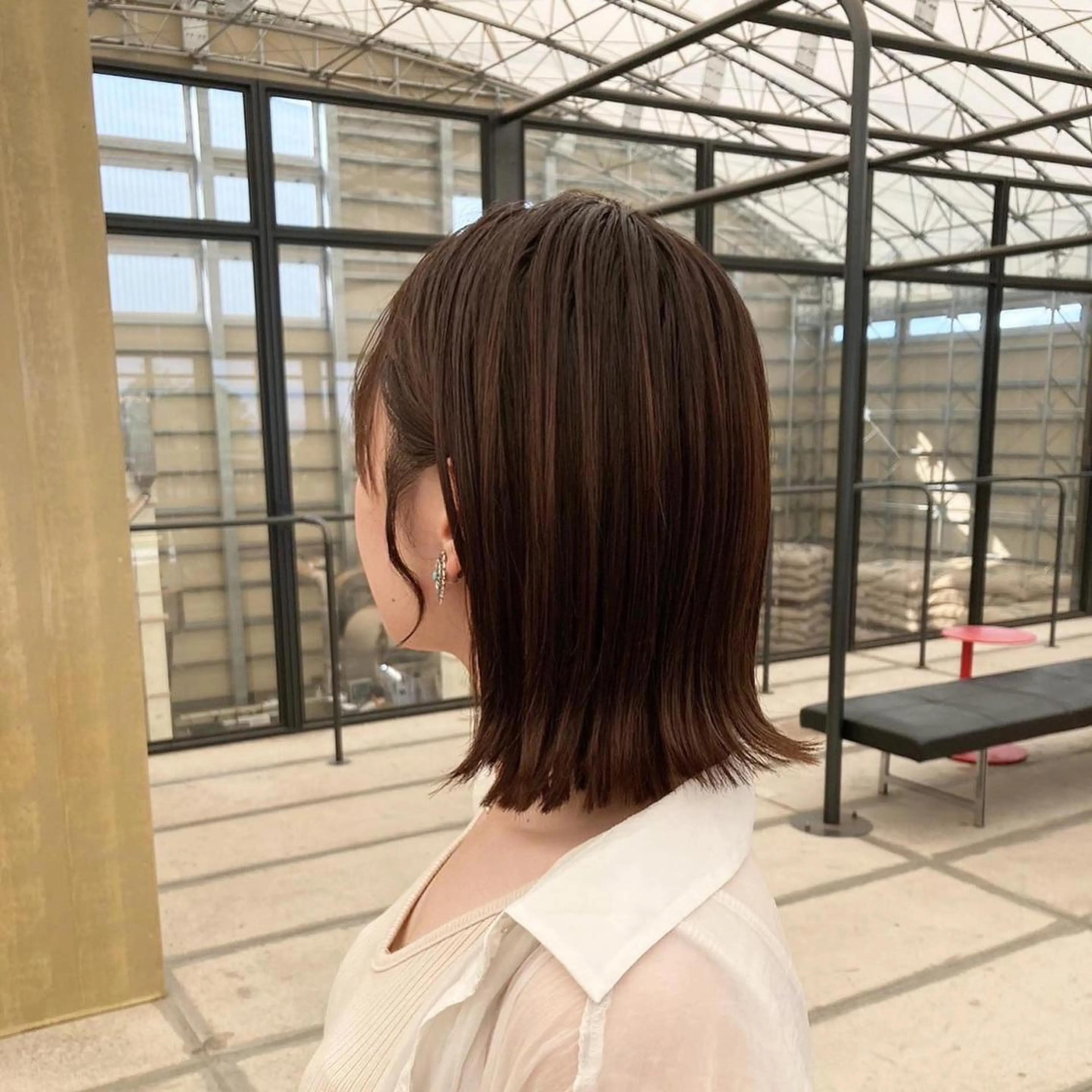 ミディアム カラー ナチュラル＊艶＊ 蒲生四丁目＊山保美月のヘアスタイル