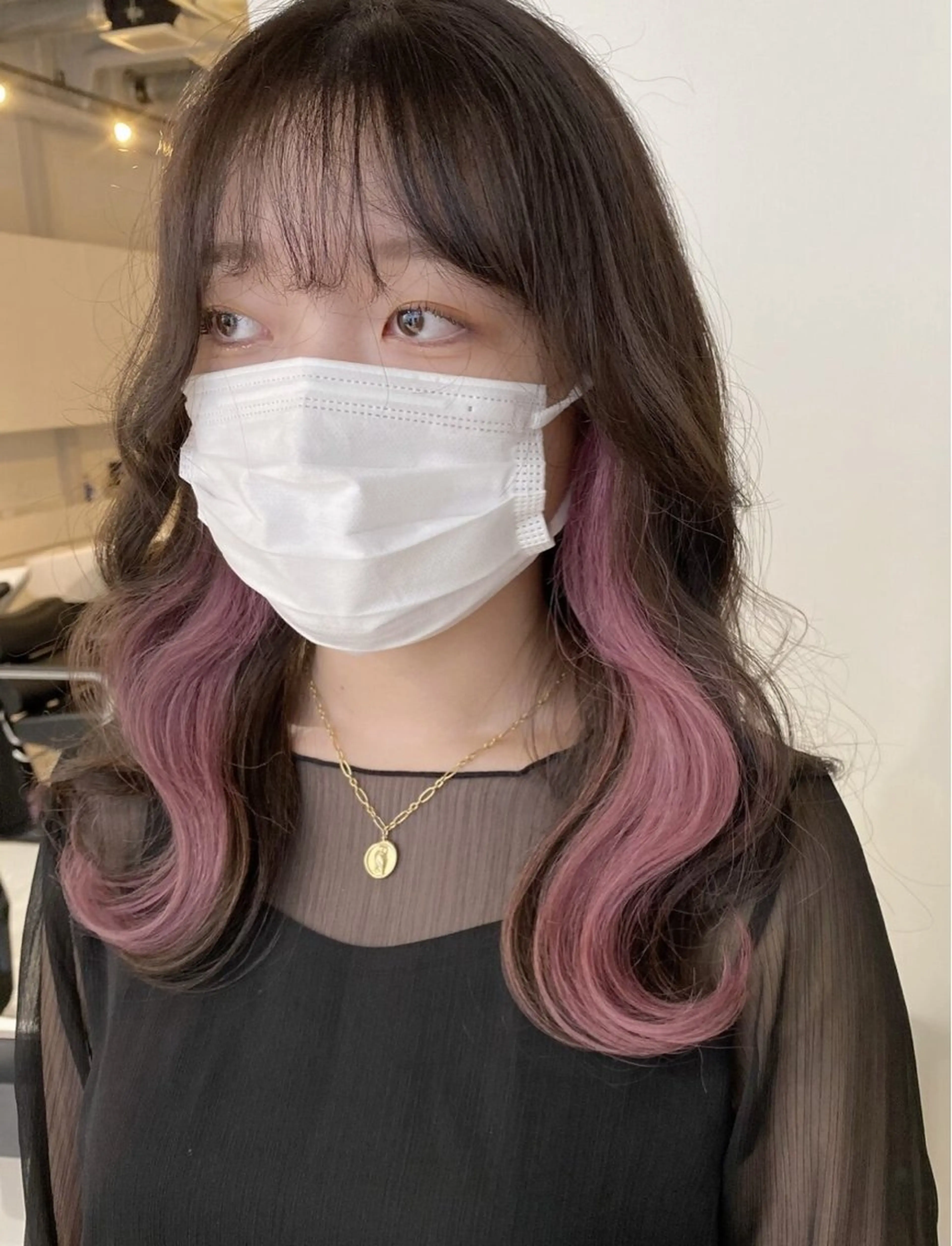セミロング カラー ALIVE原宿🖤 カラーリストるねこのヘアスタイル