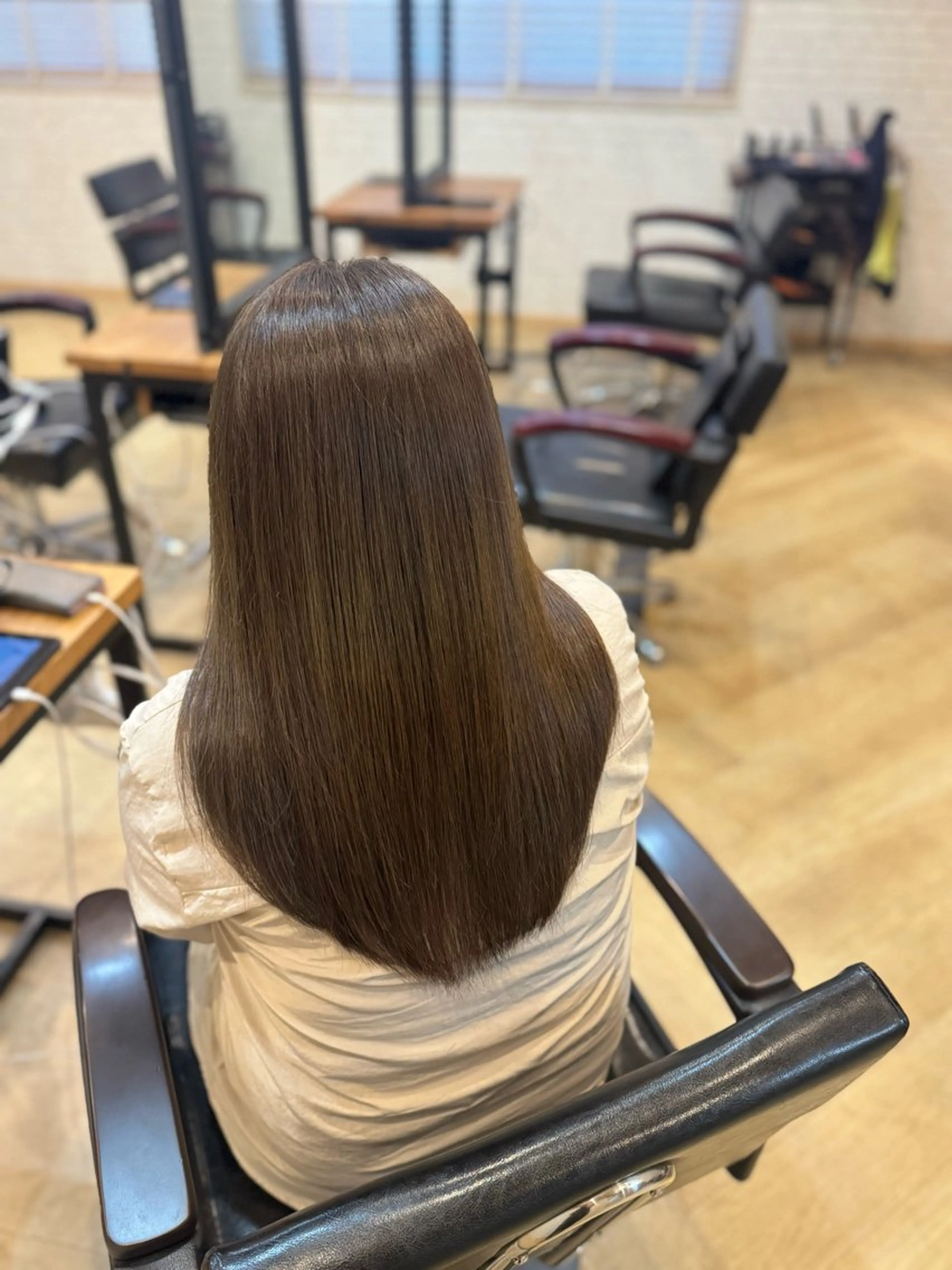 ロング カラー 縮毛矯正 m sakiのヘアスタイル