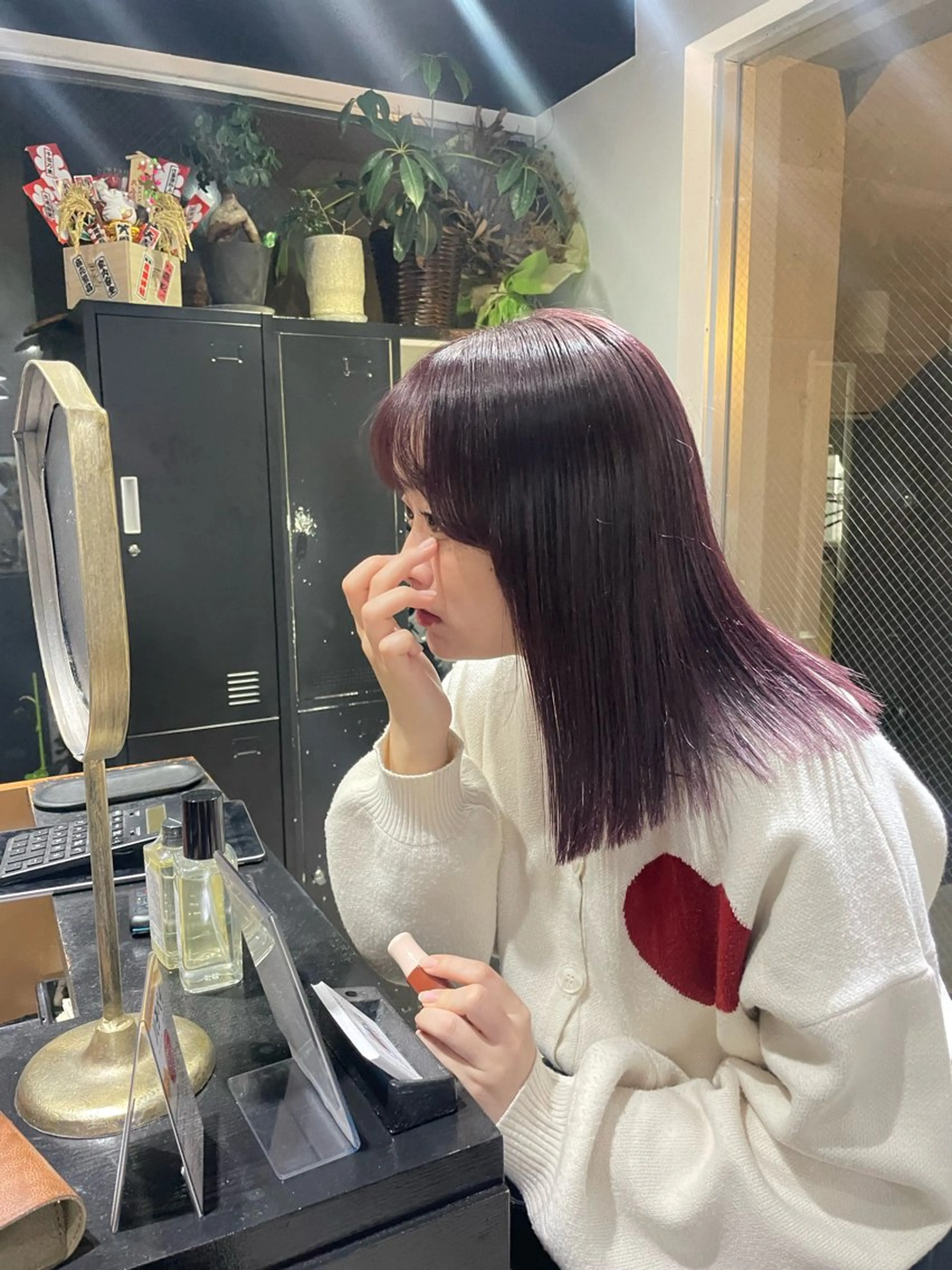 カラー ブリーチ レッドカラー ヘアカラー トリートメント ミルクティーベージュ ブリーチ🖤サヤカのヘアスタイル