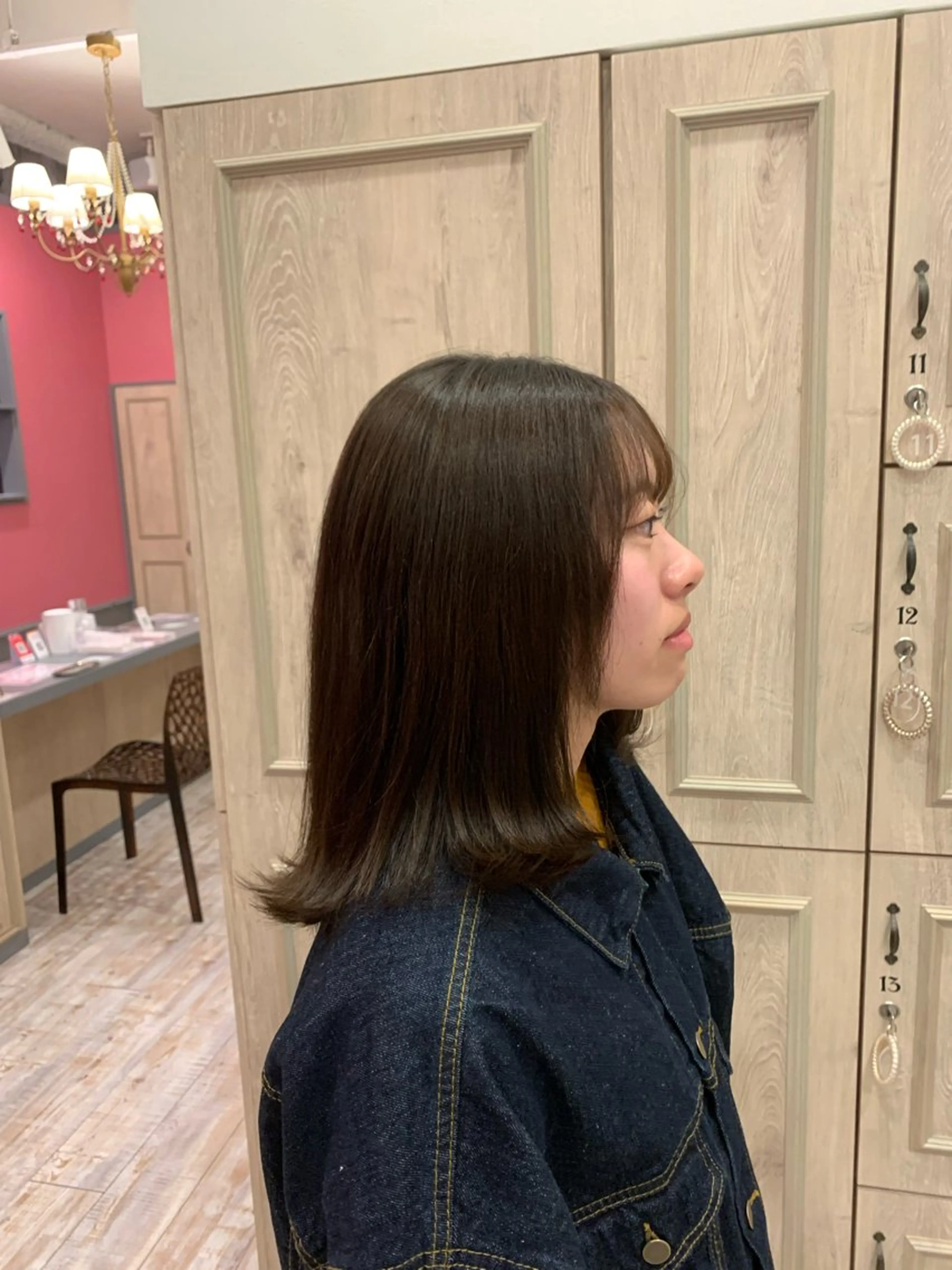 ミディアム 梅田美容室　山本 歩夢のヘアスタイル