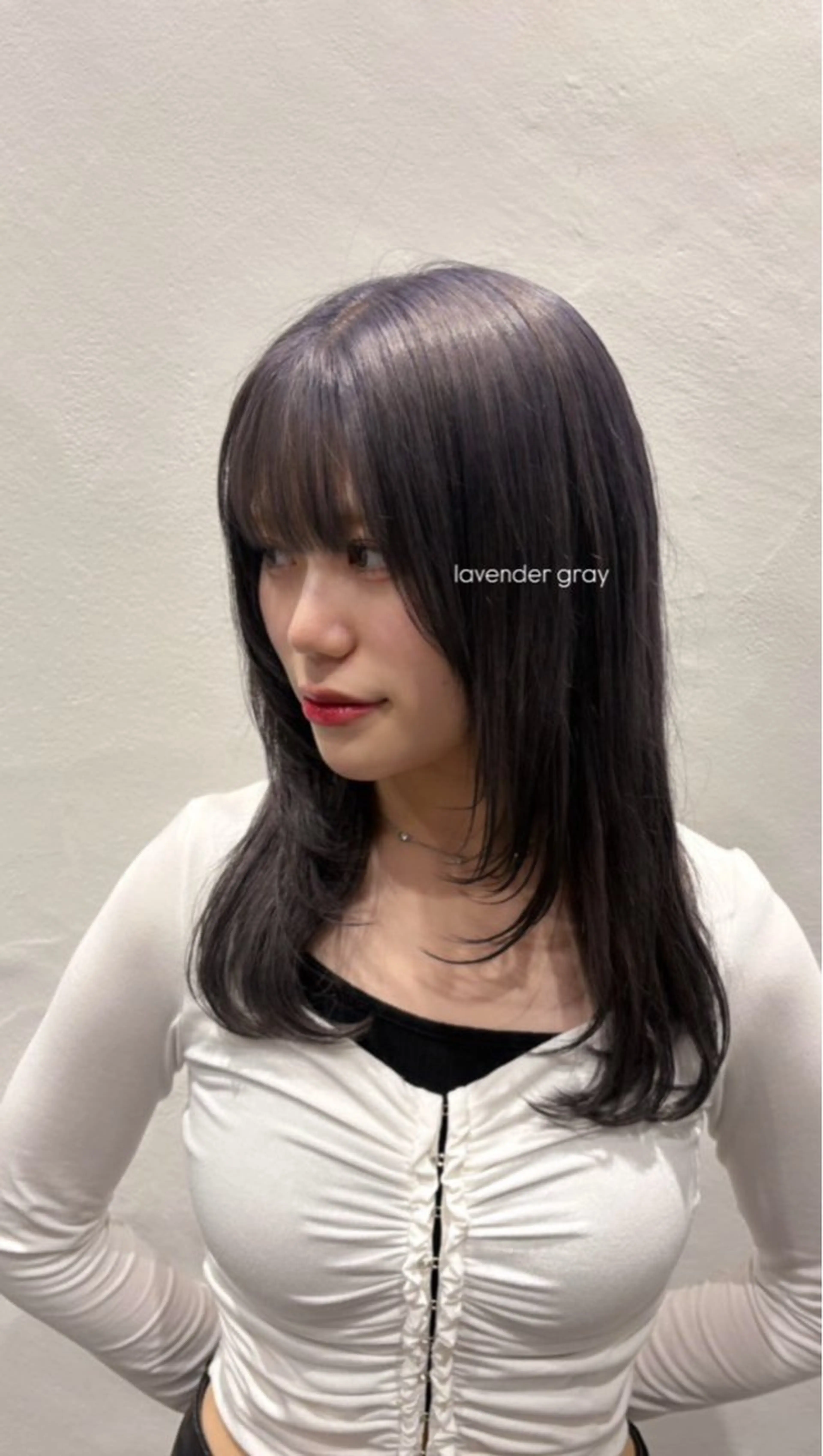 セミロング カット ヘアカラー DOLL hair所属・なぎさ 心斎橋美容室のヘアスタイル