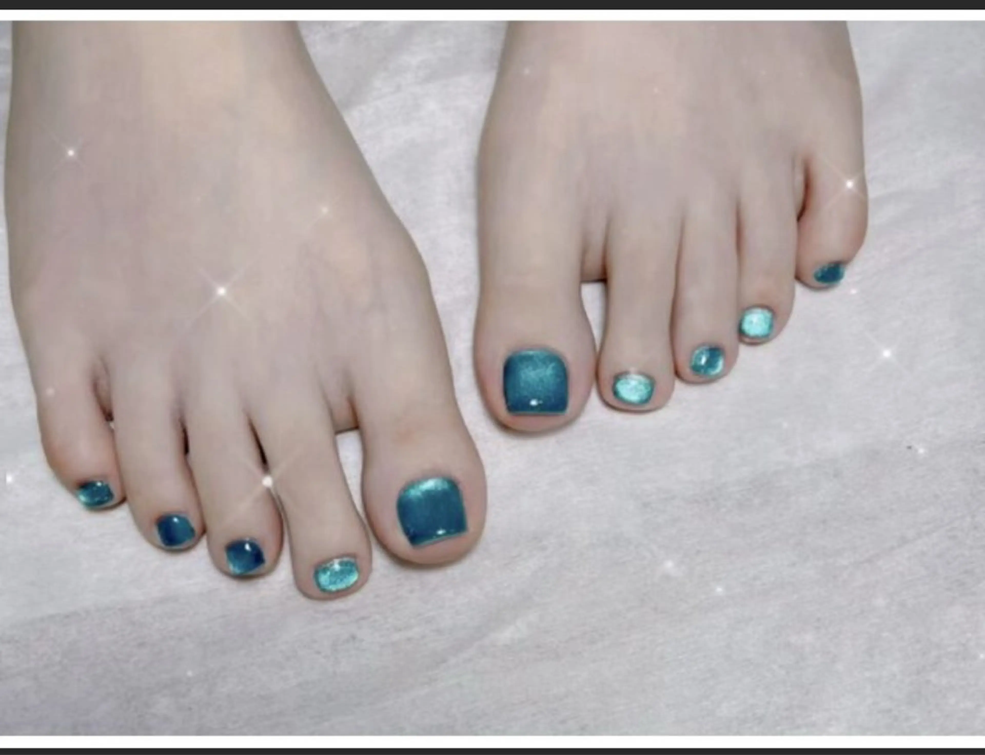 ネイル マグネットネイル フットネイル FLORA NAIL SALON 黄兪榕のネイルデザイン