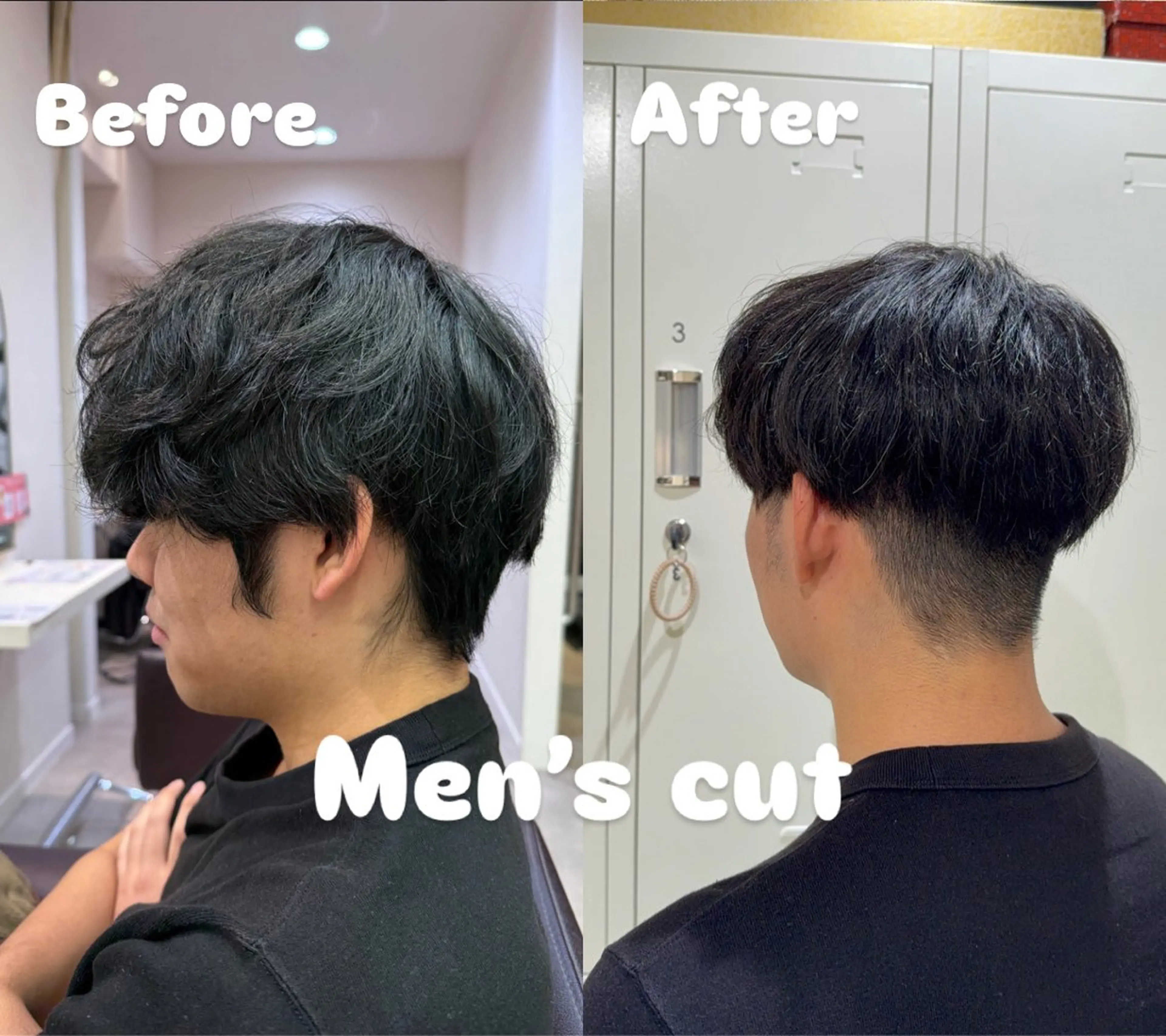 メンズ カット 暖色🧡カラー モデル💖石川町のヘアスタイル