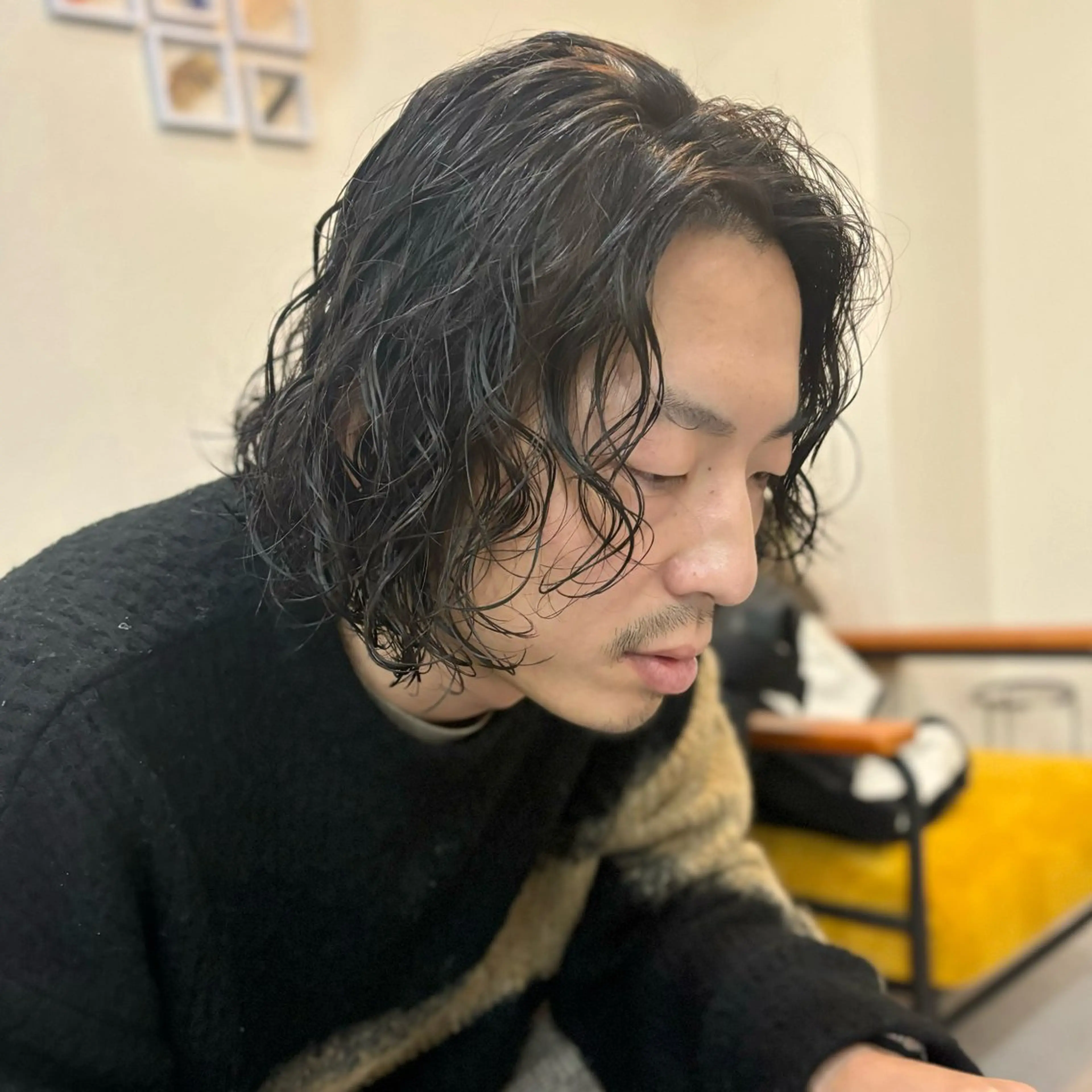 ショート メンズ メンズパーマ カット パーマ icie所属・大阪ヴィーガンサロン KANAKOのヘアスタイル