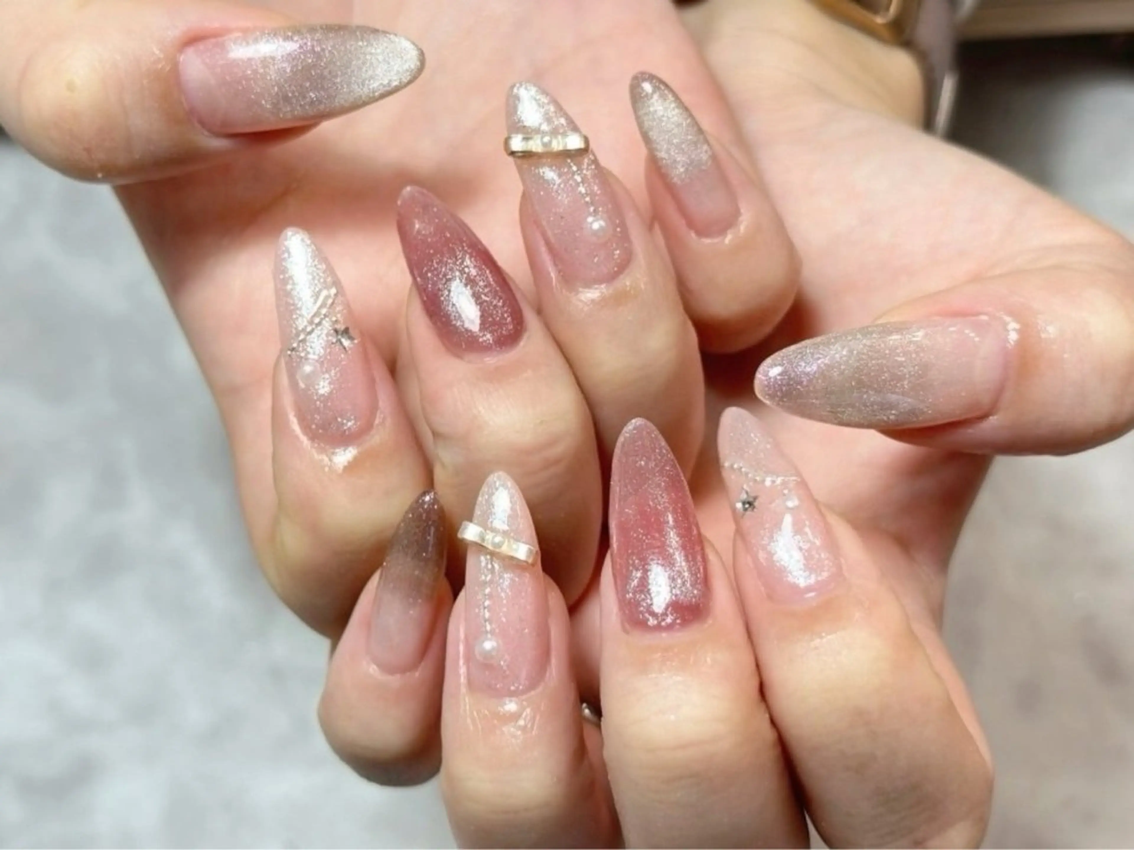 ネイル アートネイル 【パラジェル・フィルイン】Nailsalon　Merci東中野所属・Merci shigaのネイルデザイン