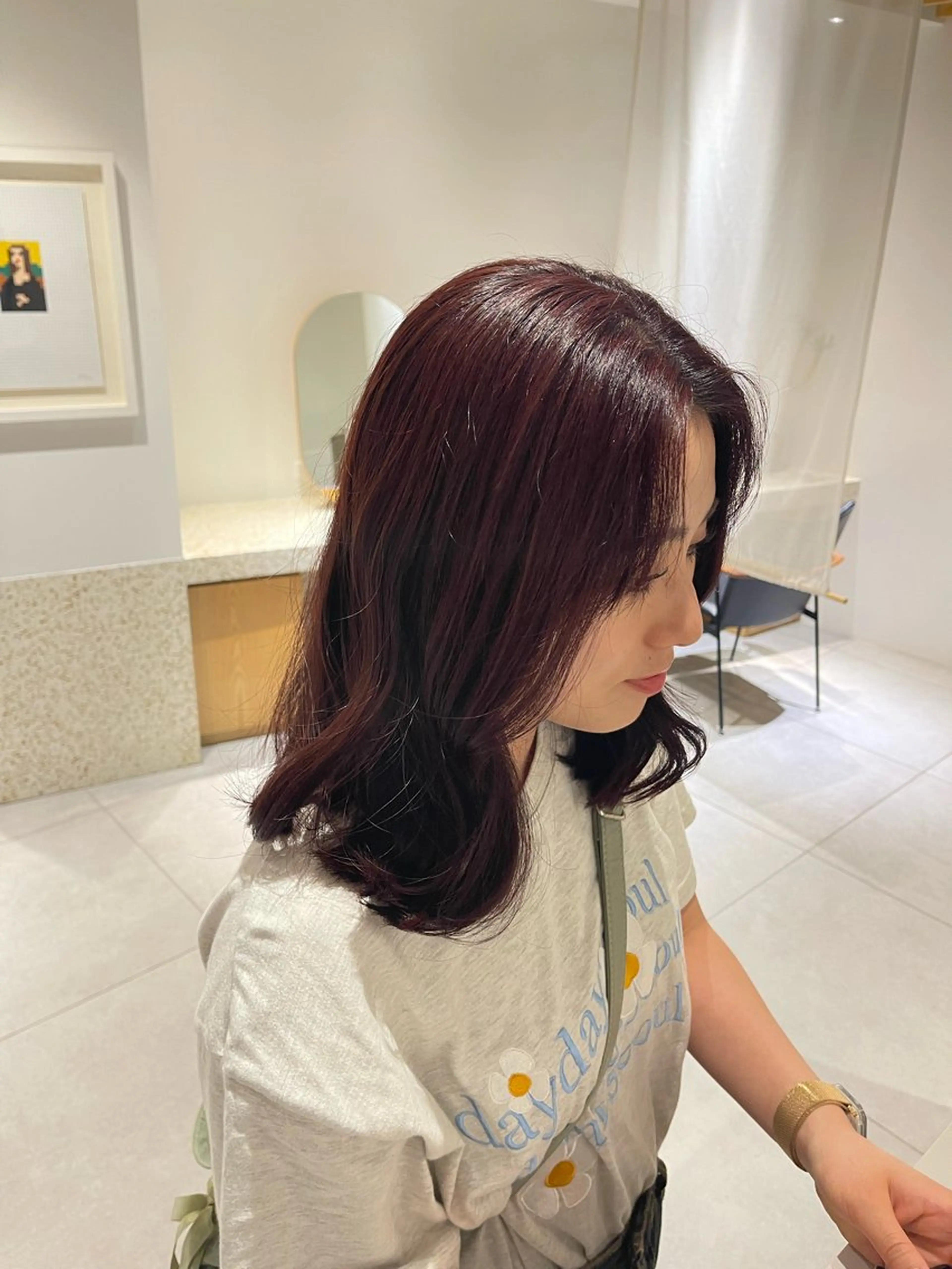 カラー 髪質改善 three所属・🦄今西 利音🦄のヘアスタイル