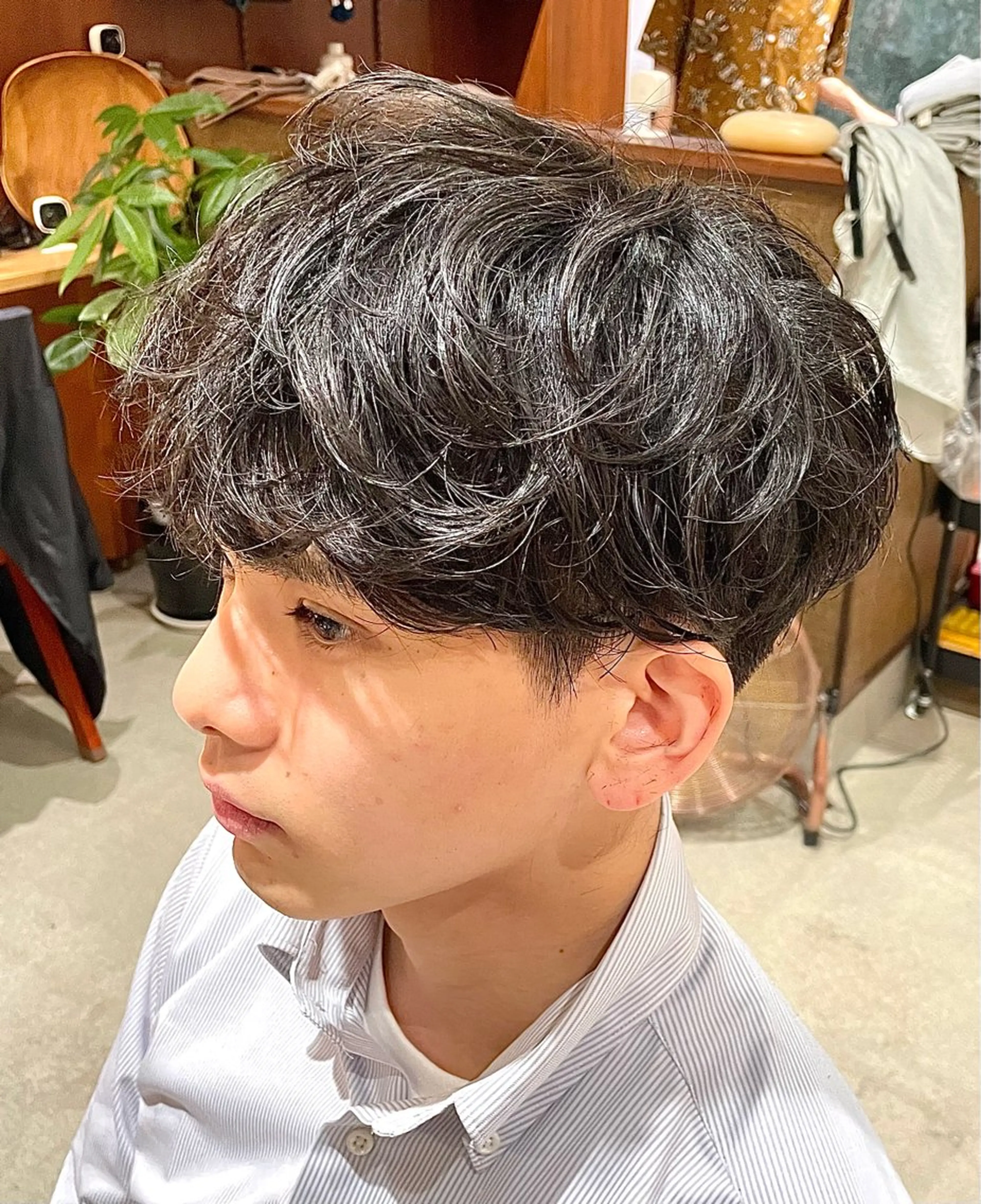 メンズ カット パーマ itsuki ／ 曲がる縮毛矯正のヘアスタイル