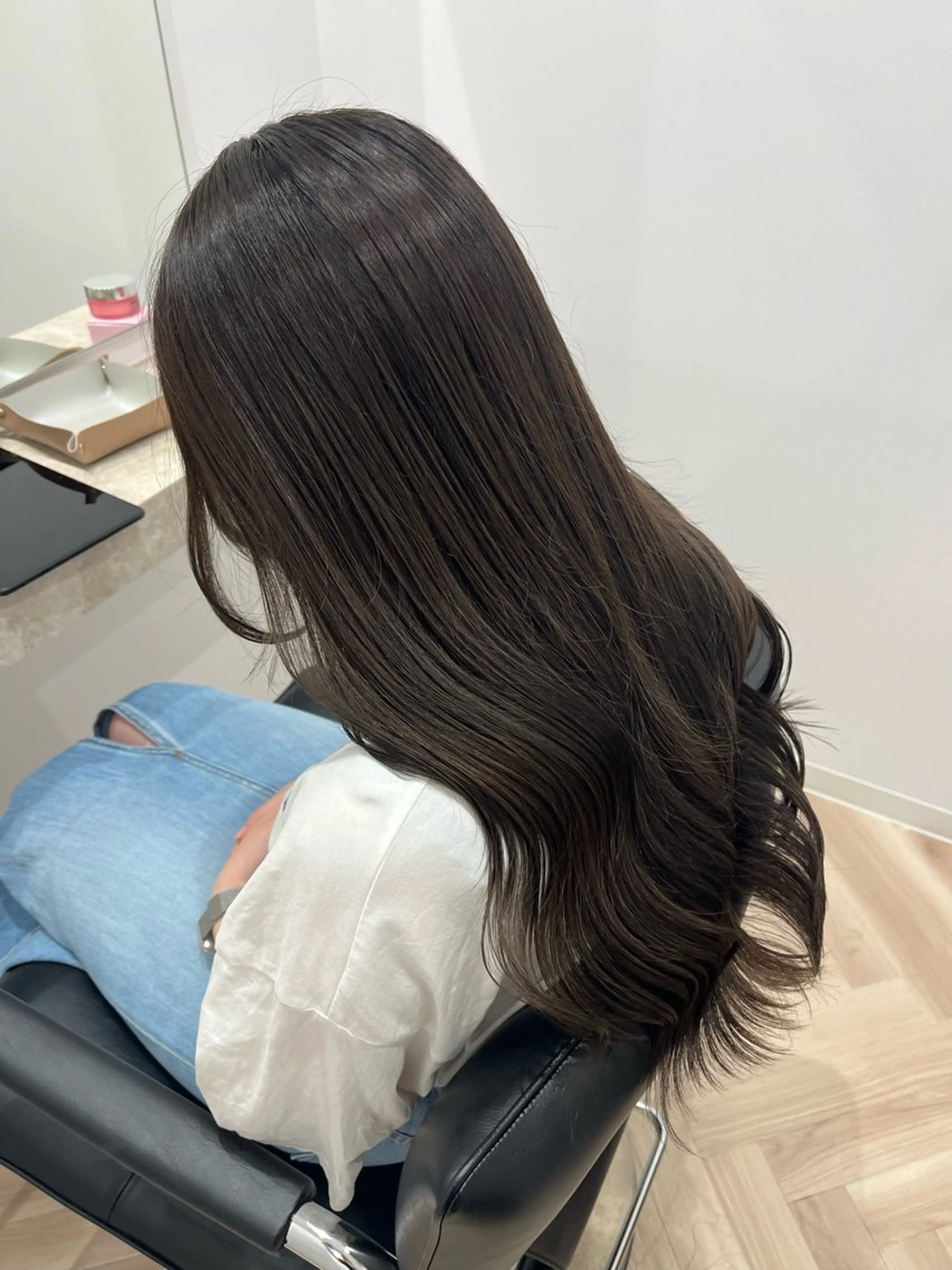 ロング カラー ブラウンカラー ナチュラルブラウン カット ヘアカラー トリートメント 🫧ぷる艶カラー🫧 Yuubi🦩のヘアスタイル