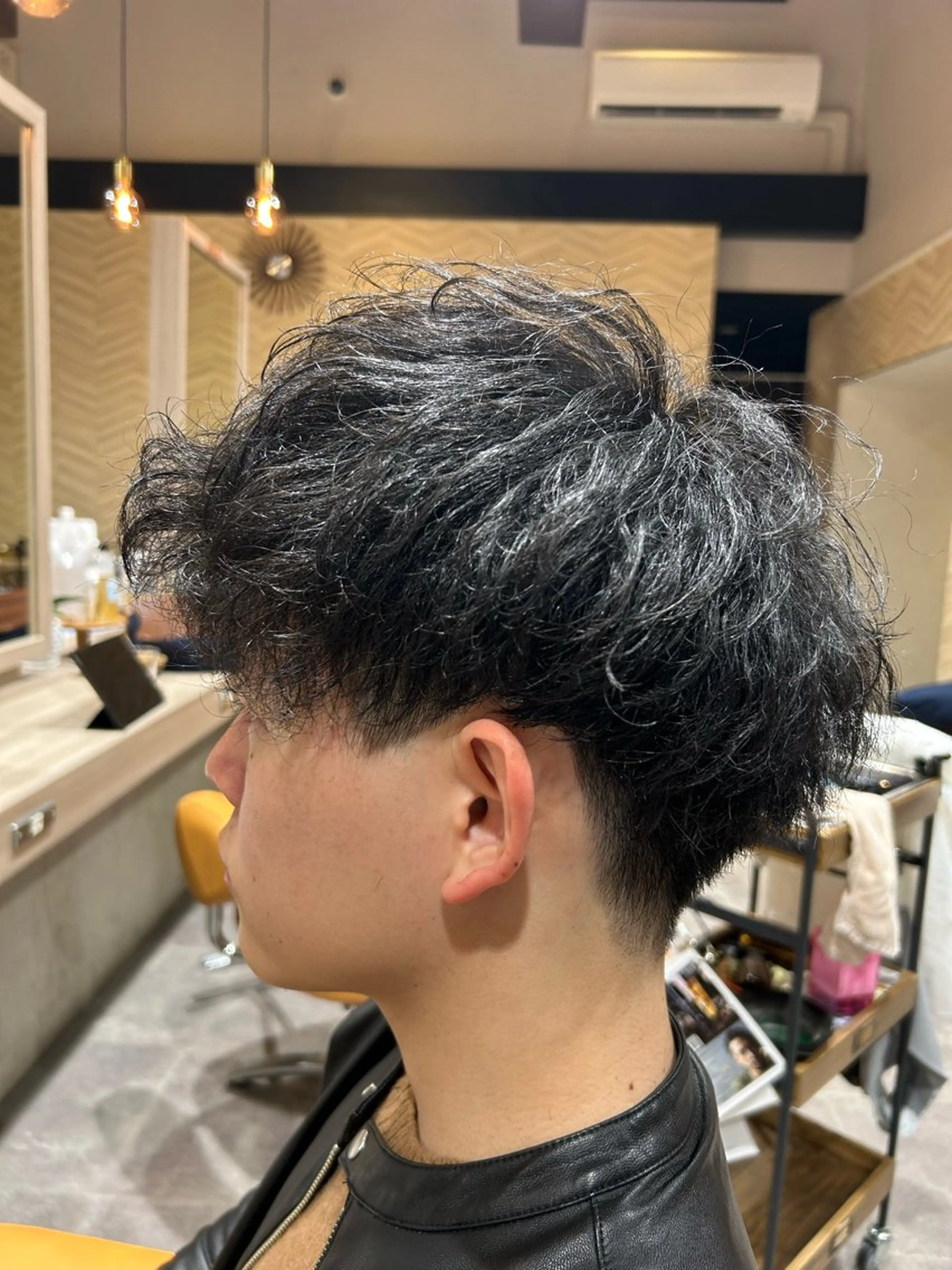 ショート カット パーマ 福壽 智也のヘアスタイル