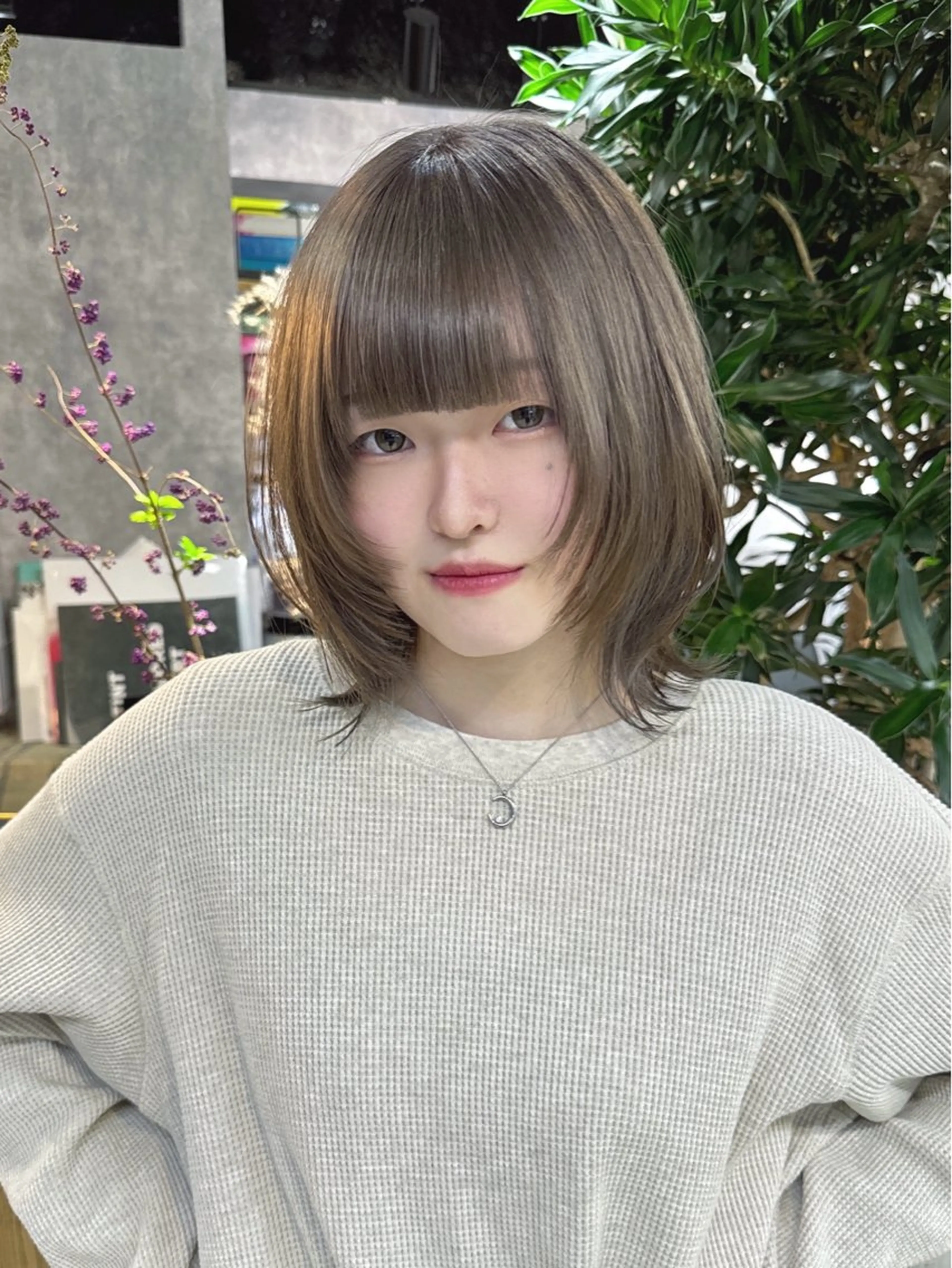 ミディアム カラー .ico所属・宮城 ほのかのヘアスタイル