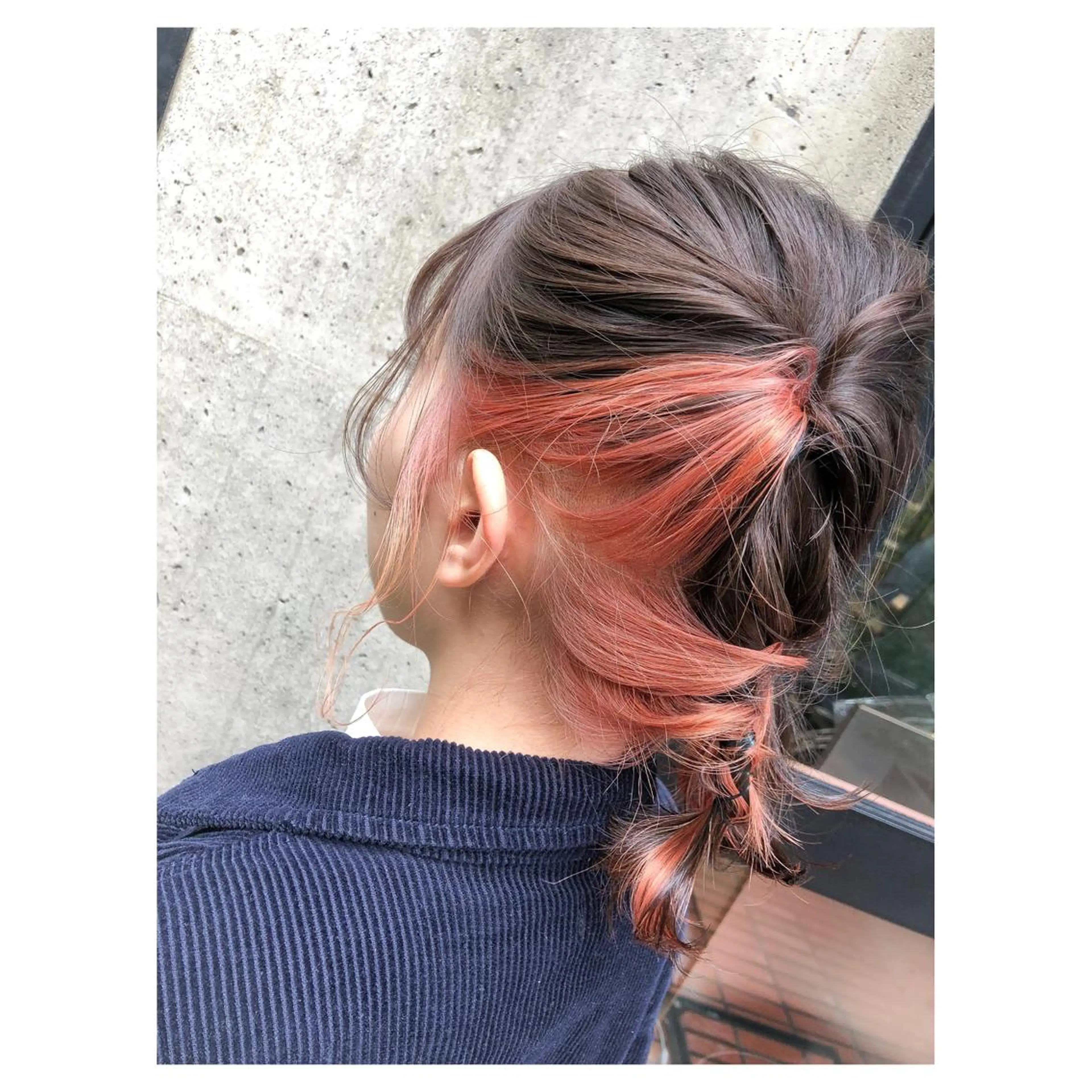 ミディアム カラー インナーカラー ピンクカラー カット ヘアカラー トリートメント ヘアセット センスをお届けします 大谷将生INFPのヘアスタイル