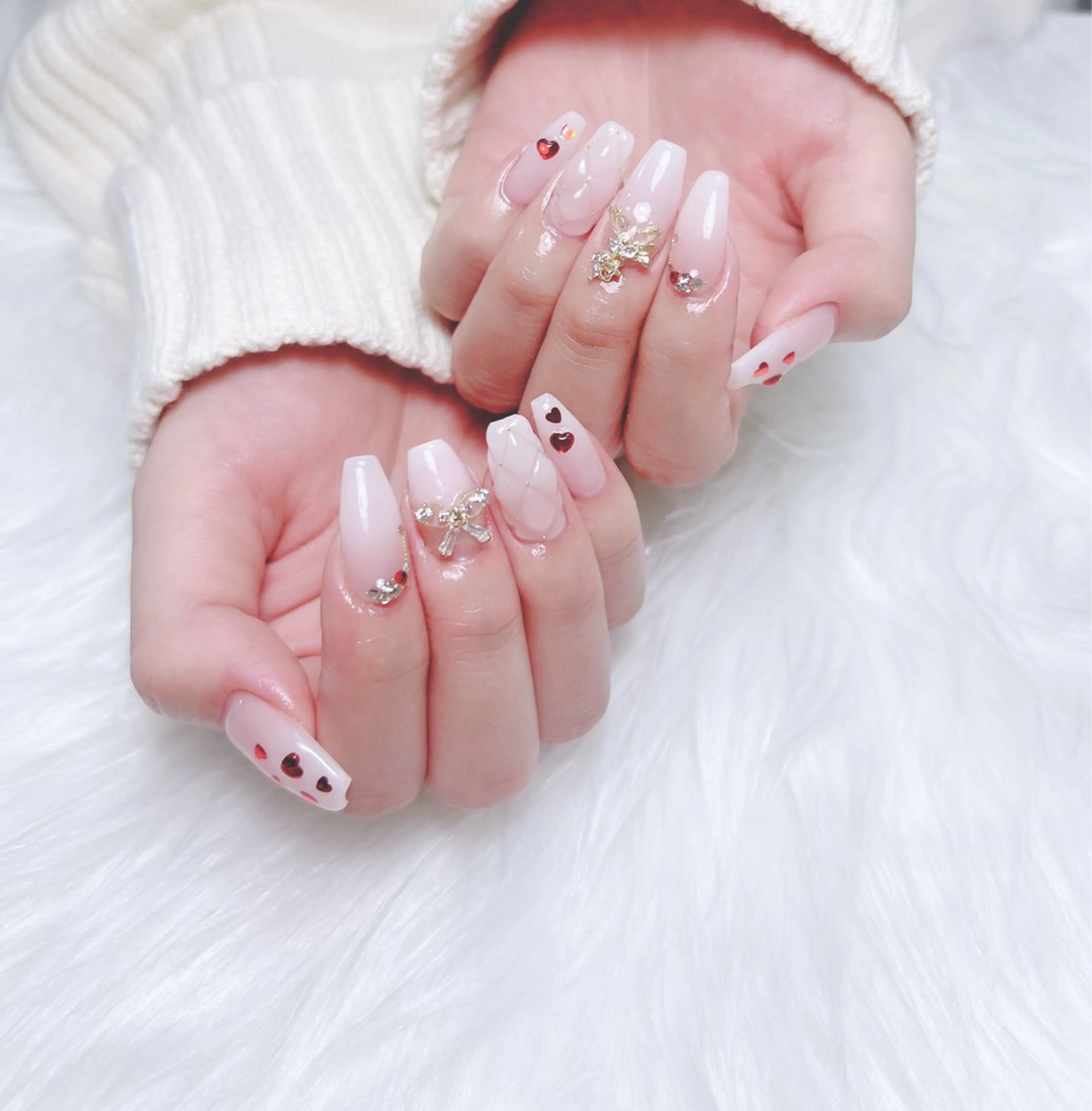 💗チップ長さだし💗デザイン150分コース//💎ストーンつけ放題❤️‍🔥の写真