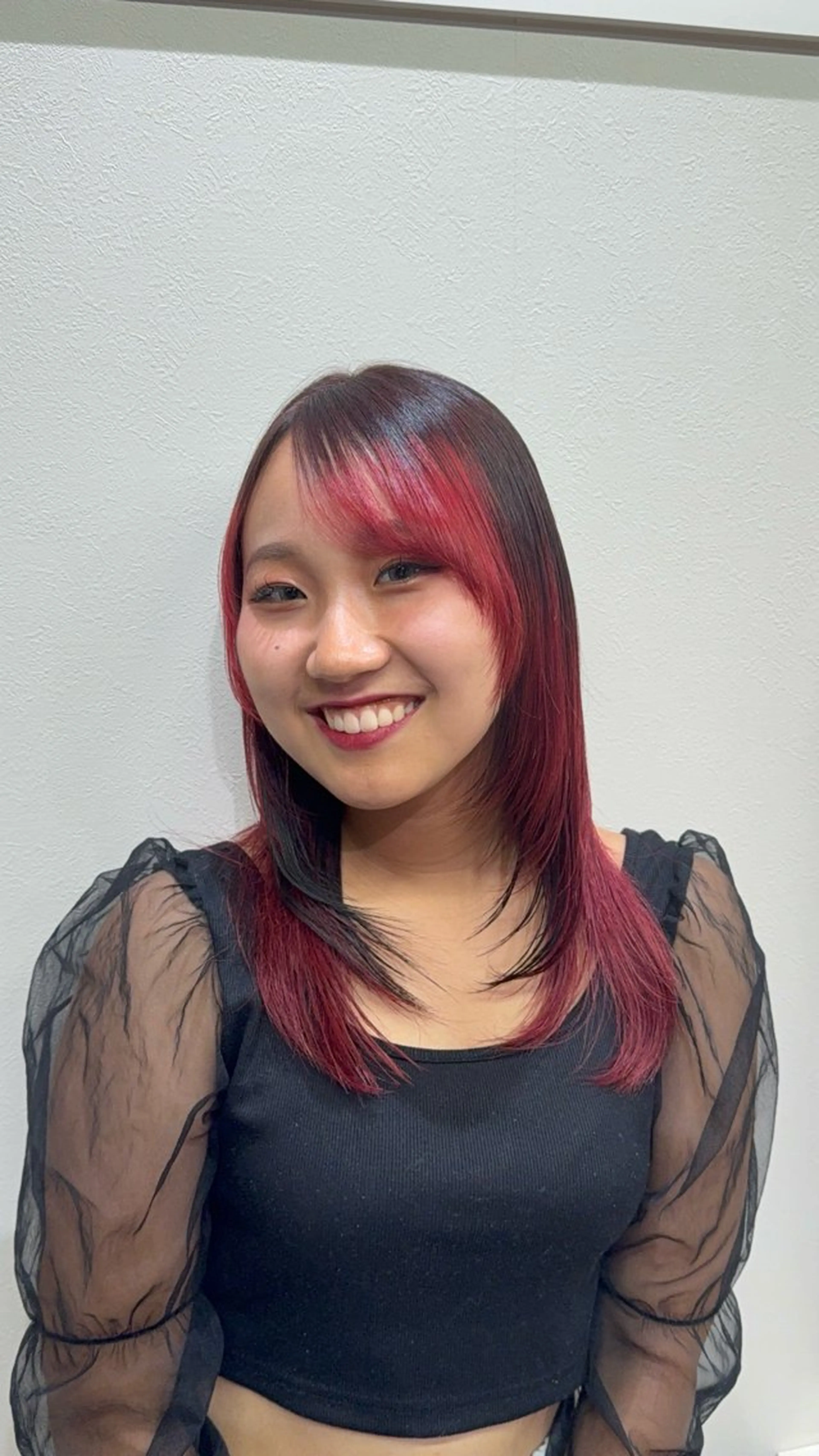 セミロング ヘアカラー レイヤー/ハイトーン 💖石川町sayaのヘアスタイル