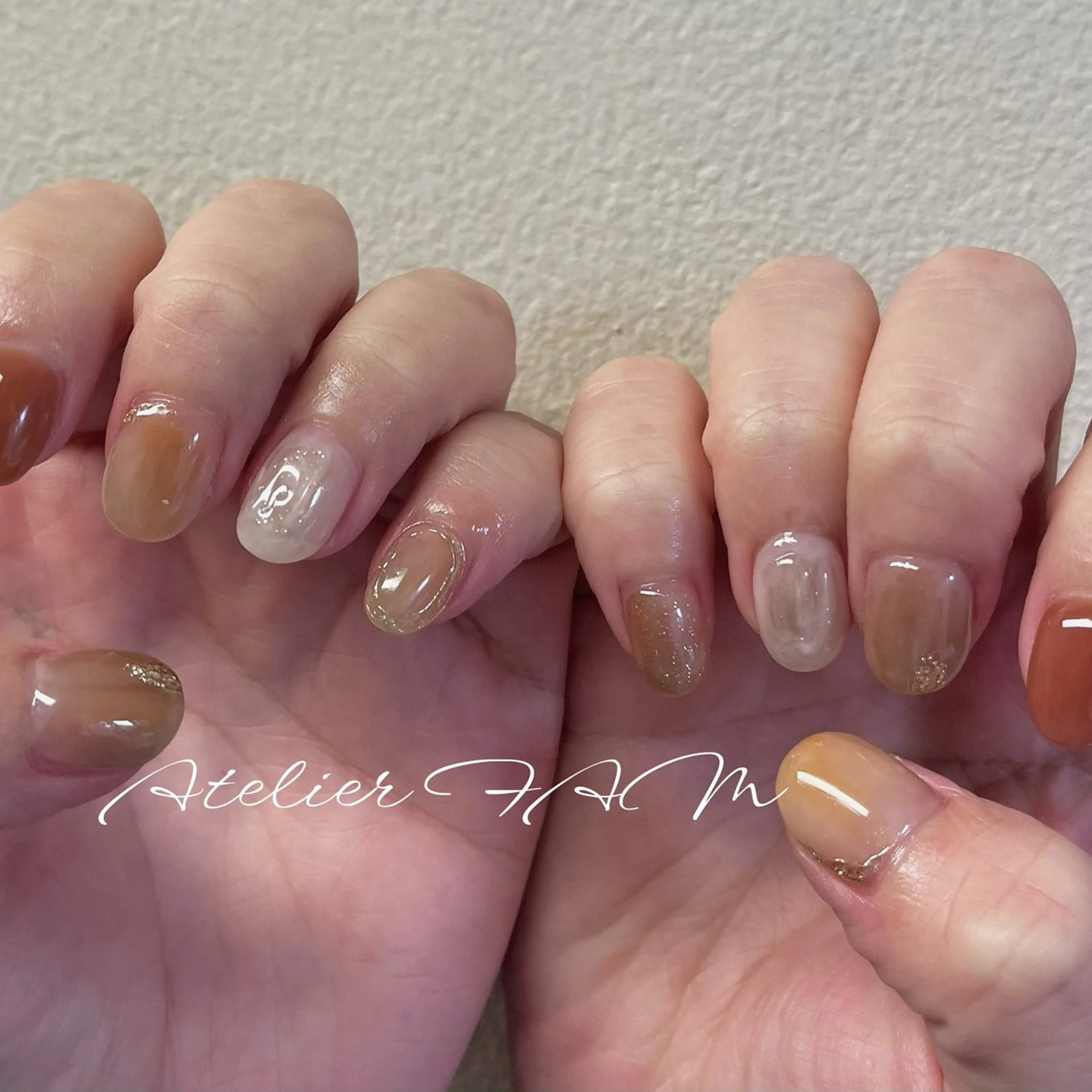 ミディアム ハンドネイル nail&eyelashsalon atelier fam上本町店所属・アトリエ FAMのネイルデザイン