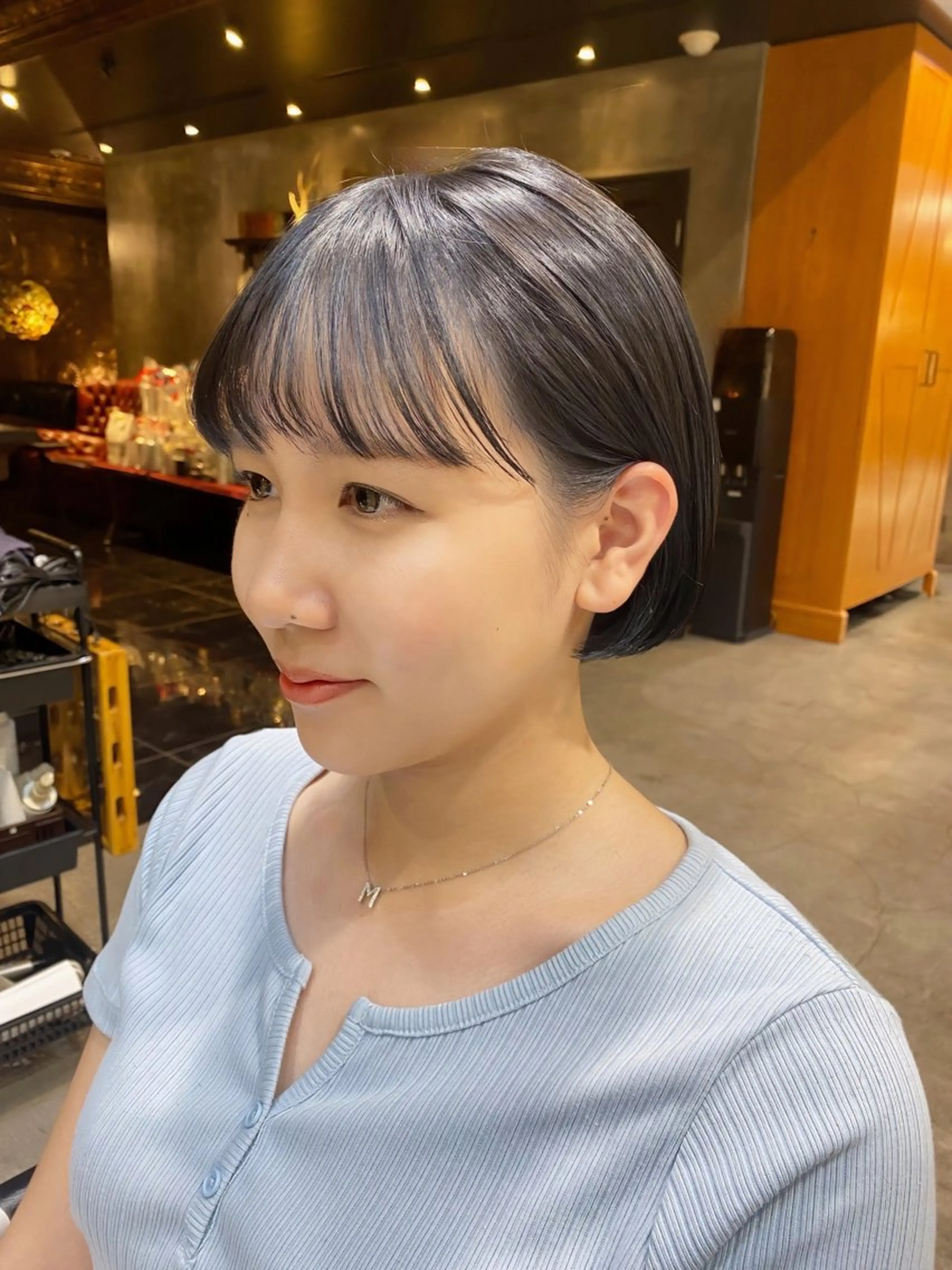 ショート カラー ショートボブ グレージュ ボブ ショートヘア ブリーチなしダブル カラー🧸🐺陽介のヘアスタイル