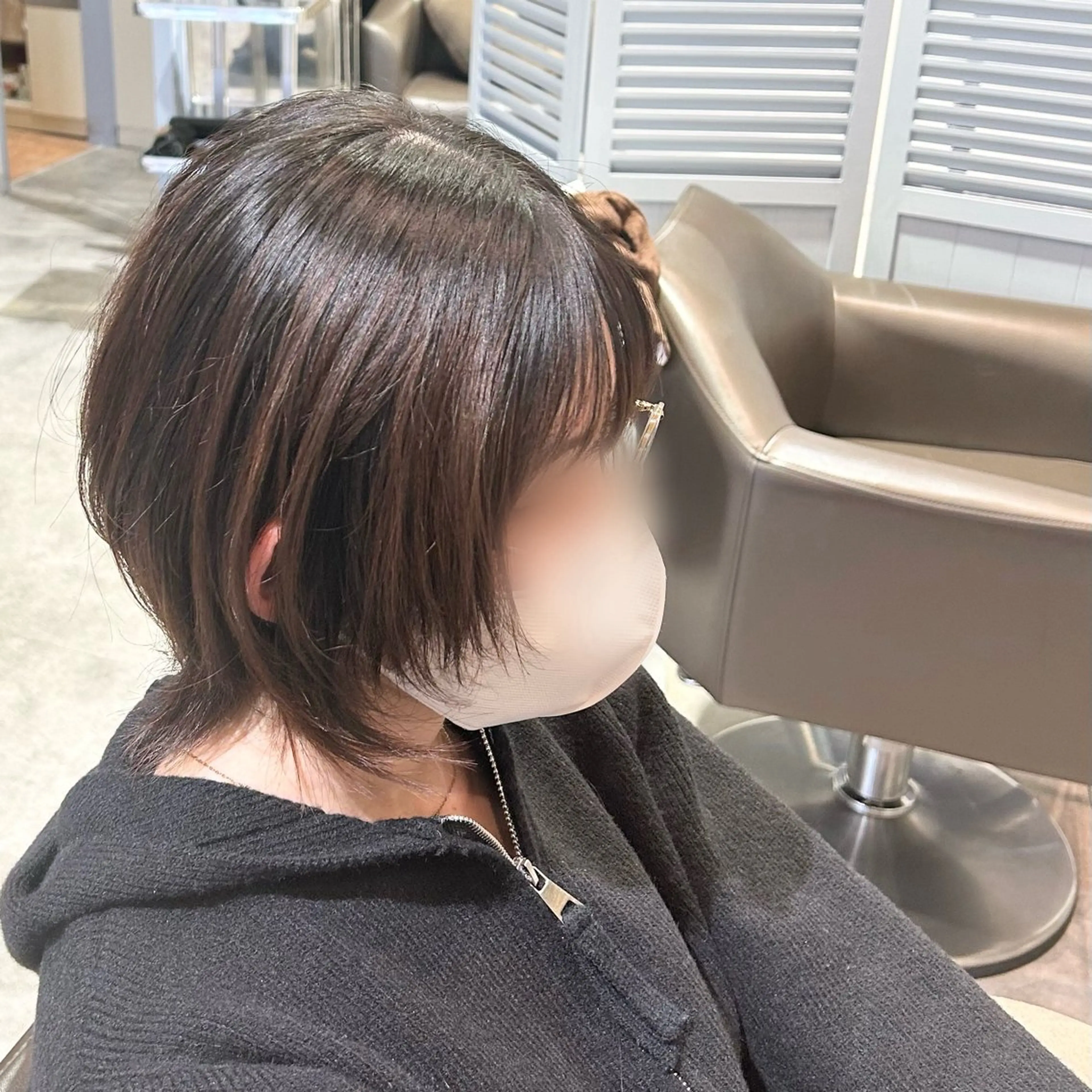 ミディアム 顔周りカット レイヤーカット 小顔カット カット トリートメント 東海林 星児のヘアスタイル