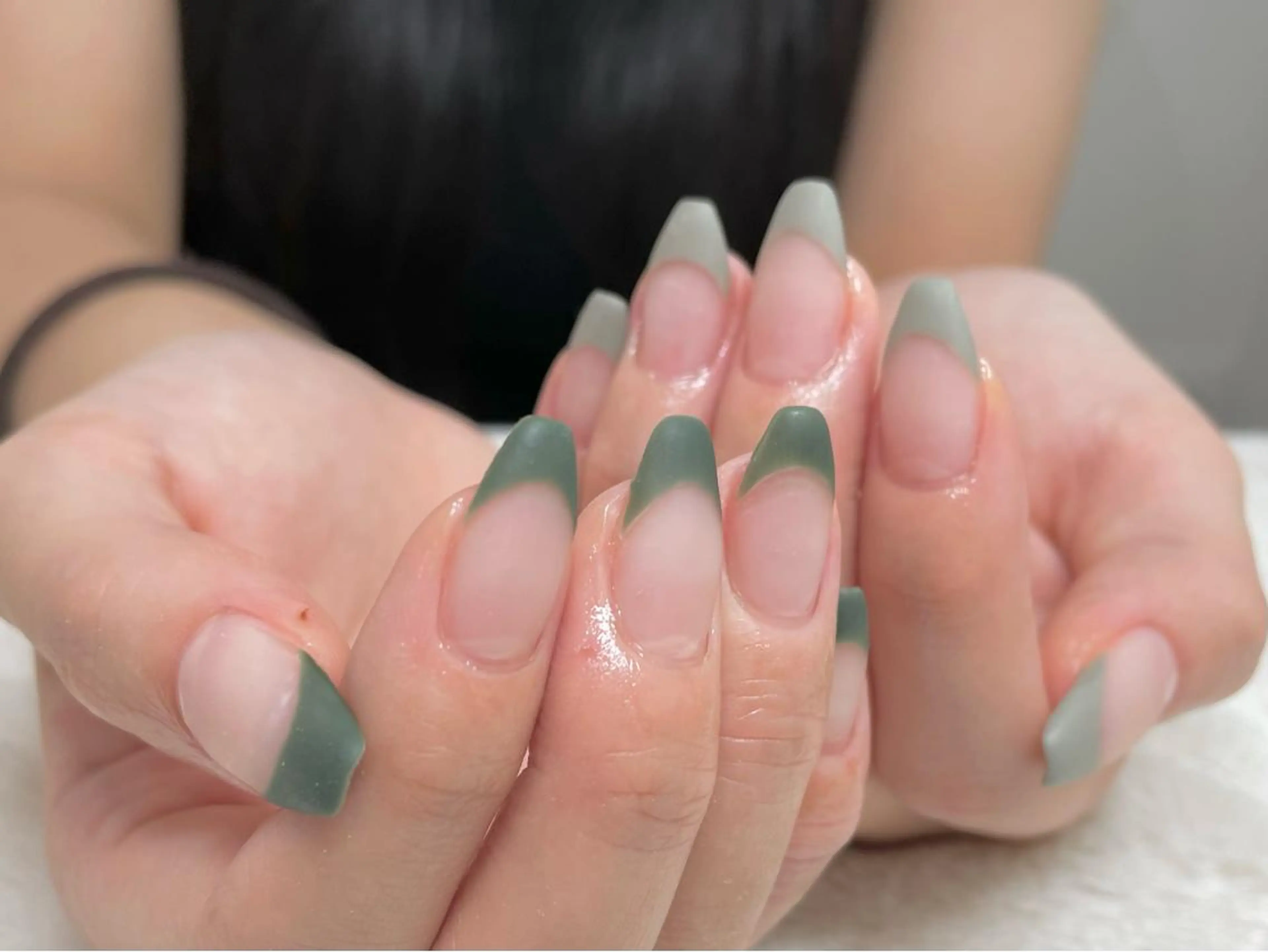 ネイル フレンチネイル マットネイル riri nail所属・riri-nail Rie Endoのネイルデザイン