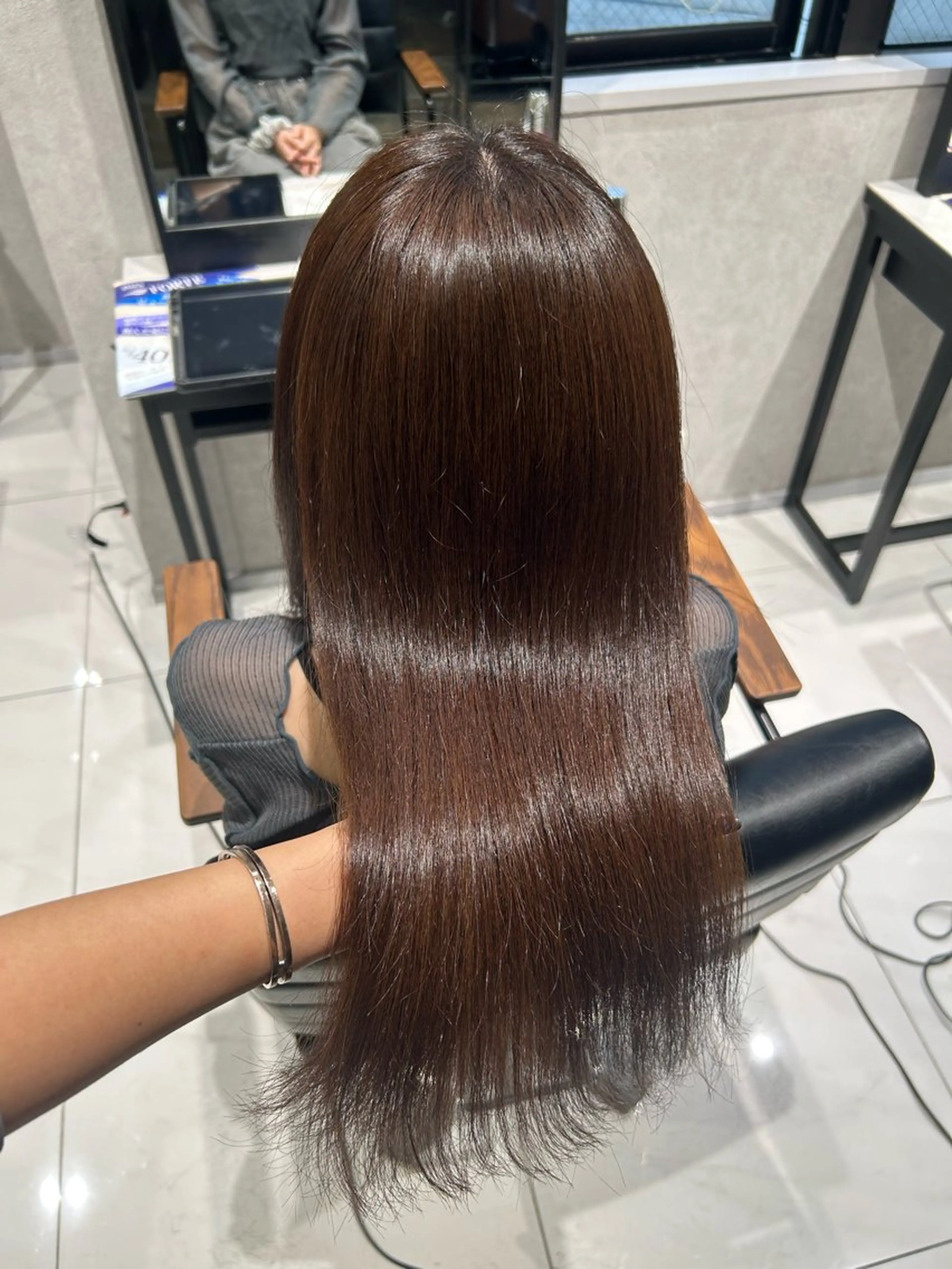 カラー ブラウンカラー オレンジ オレンジブラウン 透明感カラー🩵 束感まつげ🪼海月のヘアスタイル
