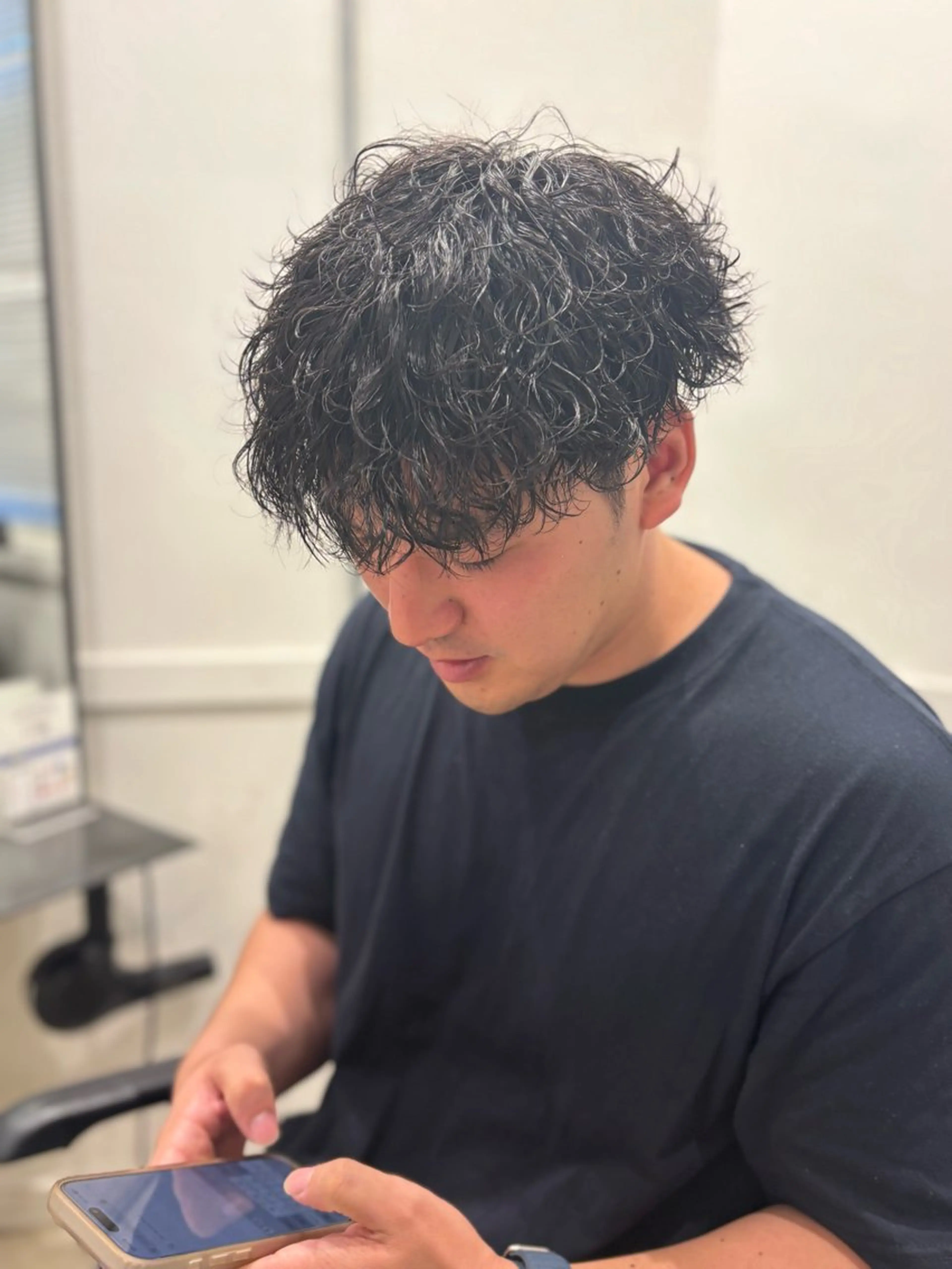 パーマ メンズ カット パーマ ヘッドスパ Go   Today シェアサロン　横浜店所属・【ただの天才 🎨】のヘアスタイル