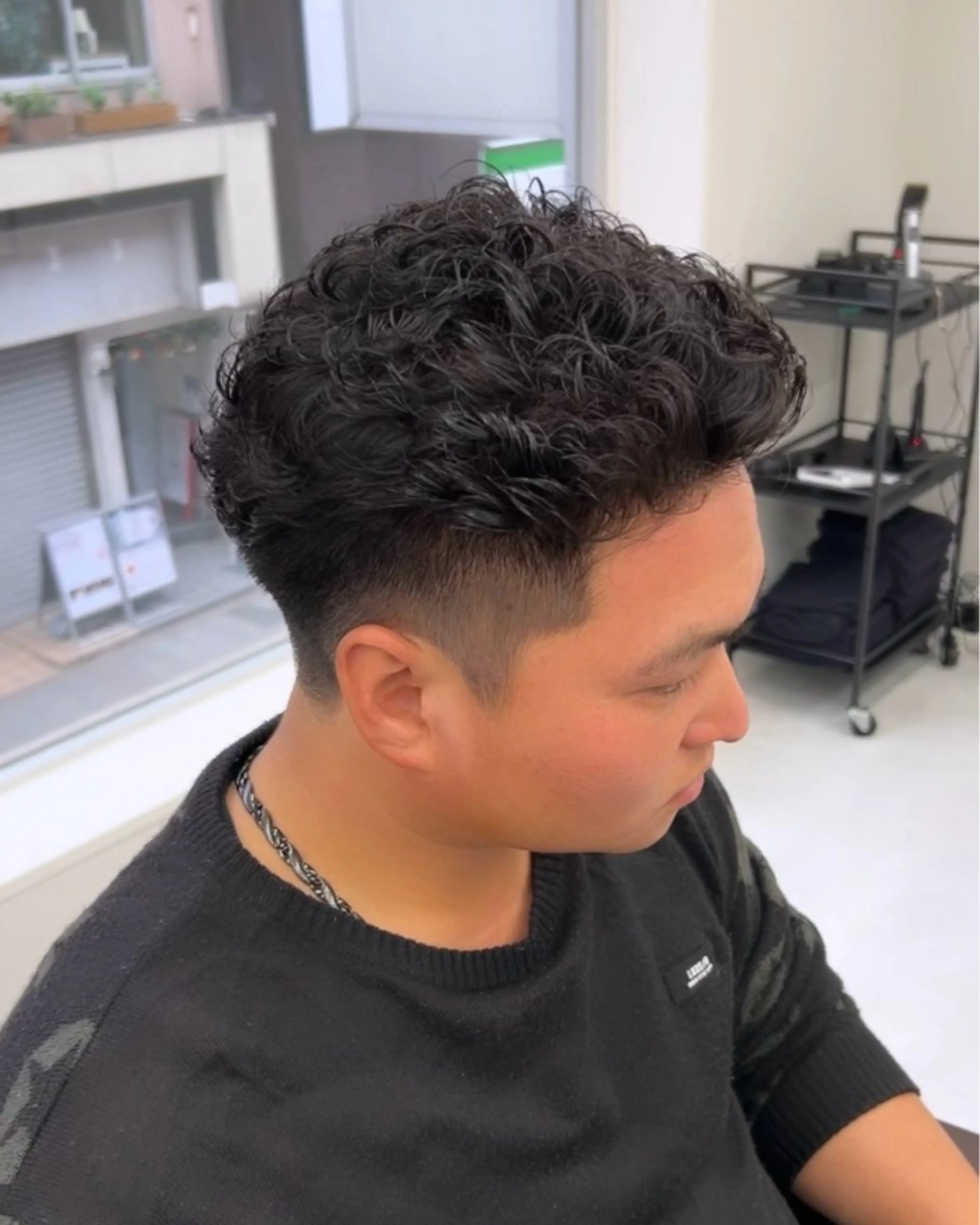 パーマ メンズ カット パーマ トリートメント ヘアセット シャドウパーマ/ メンズ/KENTAのヘアスタイル