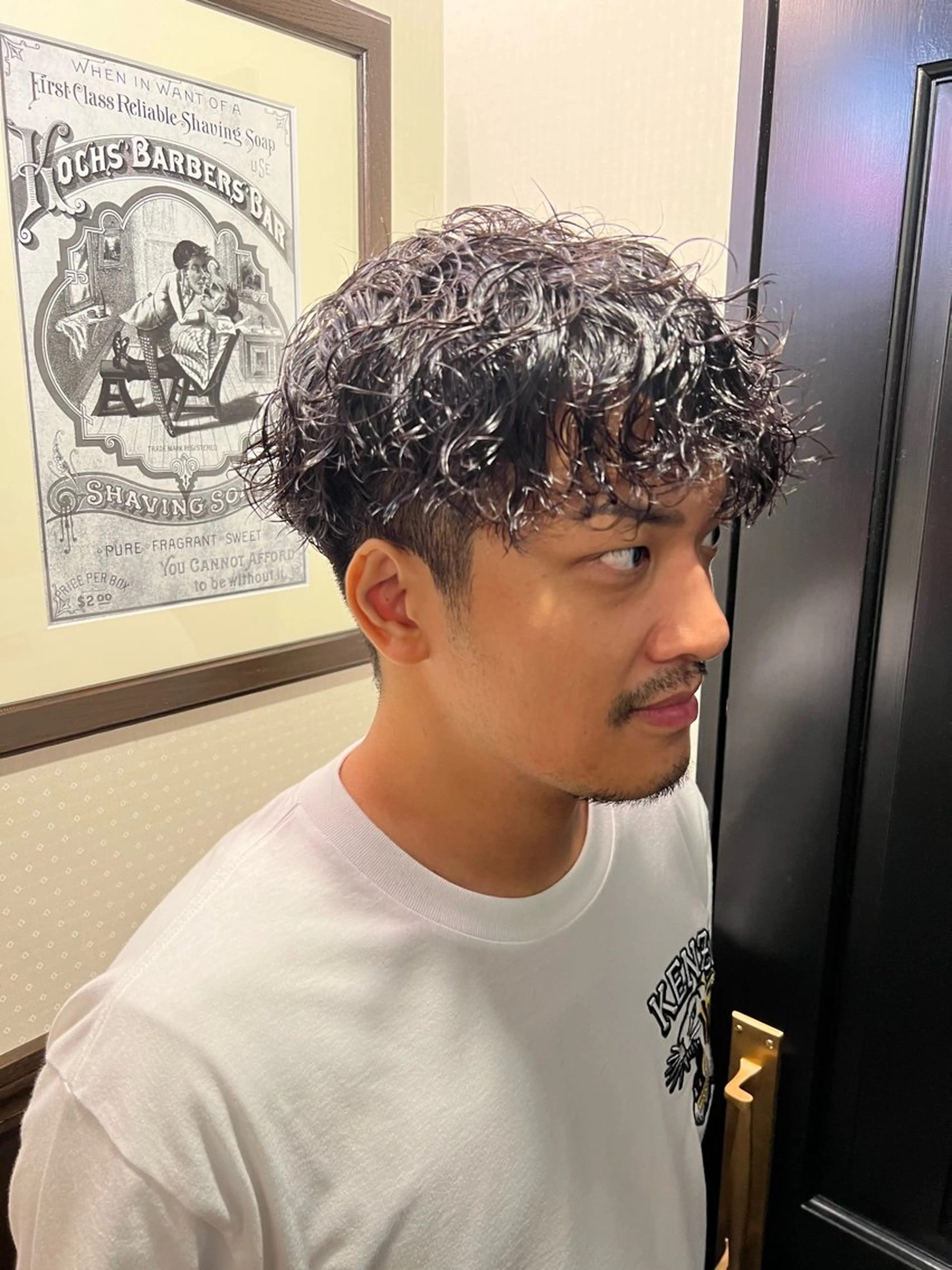 パーマ カット パーマ ラヴィザバーバー所属・メンズカット オカムラリョウのヘアスタイル