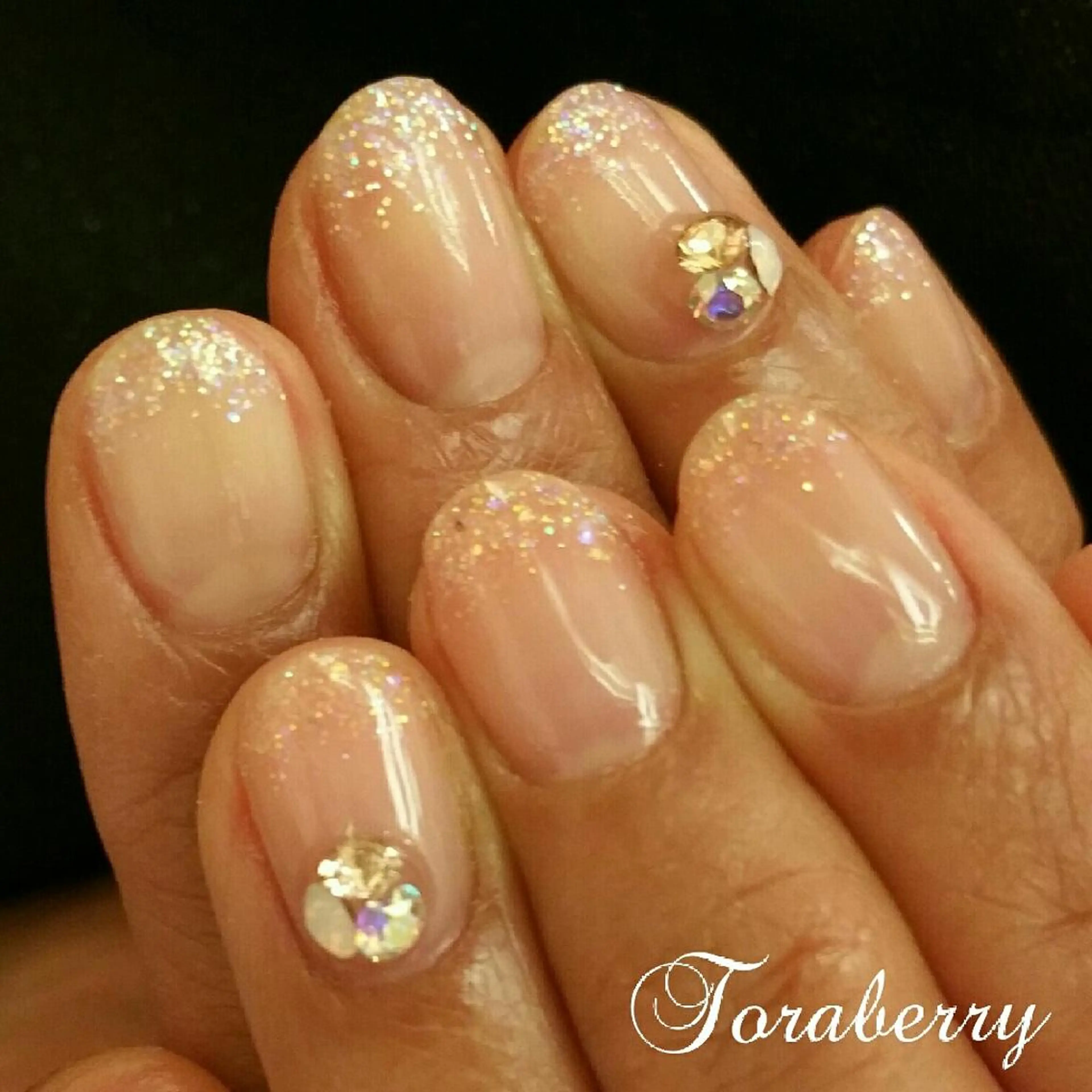 ネイル ラメ(グリッター) ラメグラデーション ネイリスト なつみのネイルデザイン