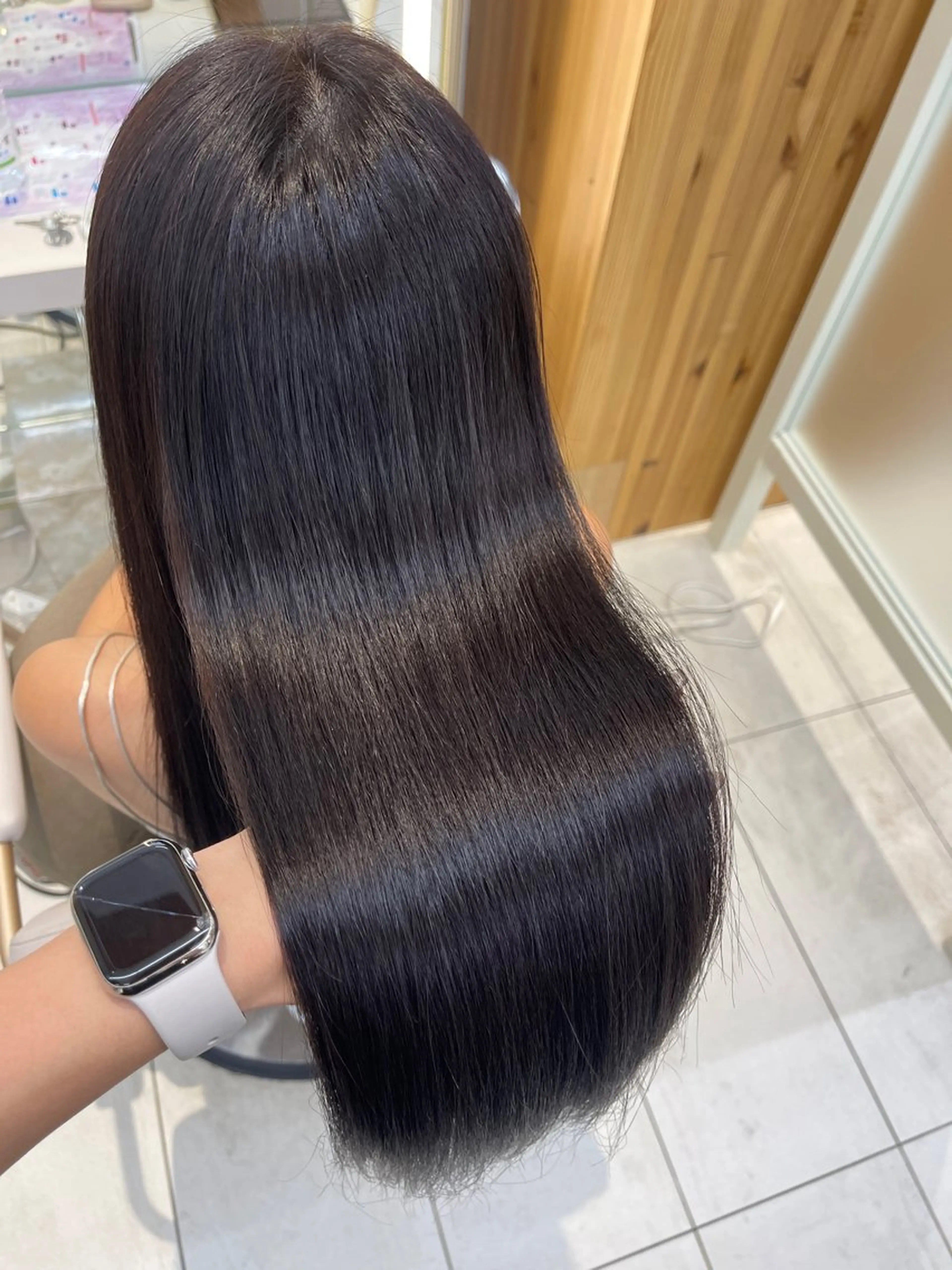 ロング カラー Hina🤎ベージュ 、グレージュ🤎のヘアスタイル