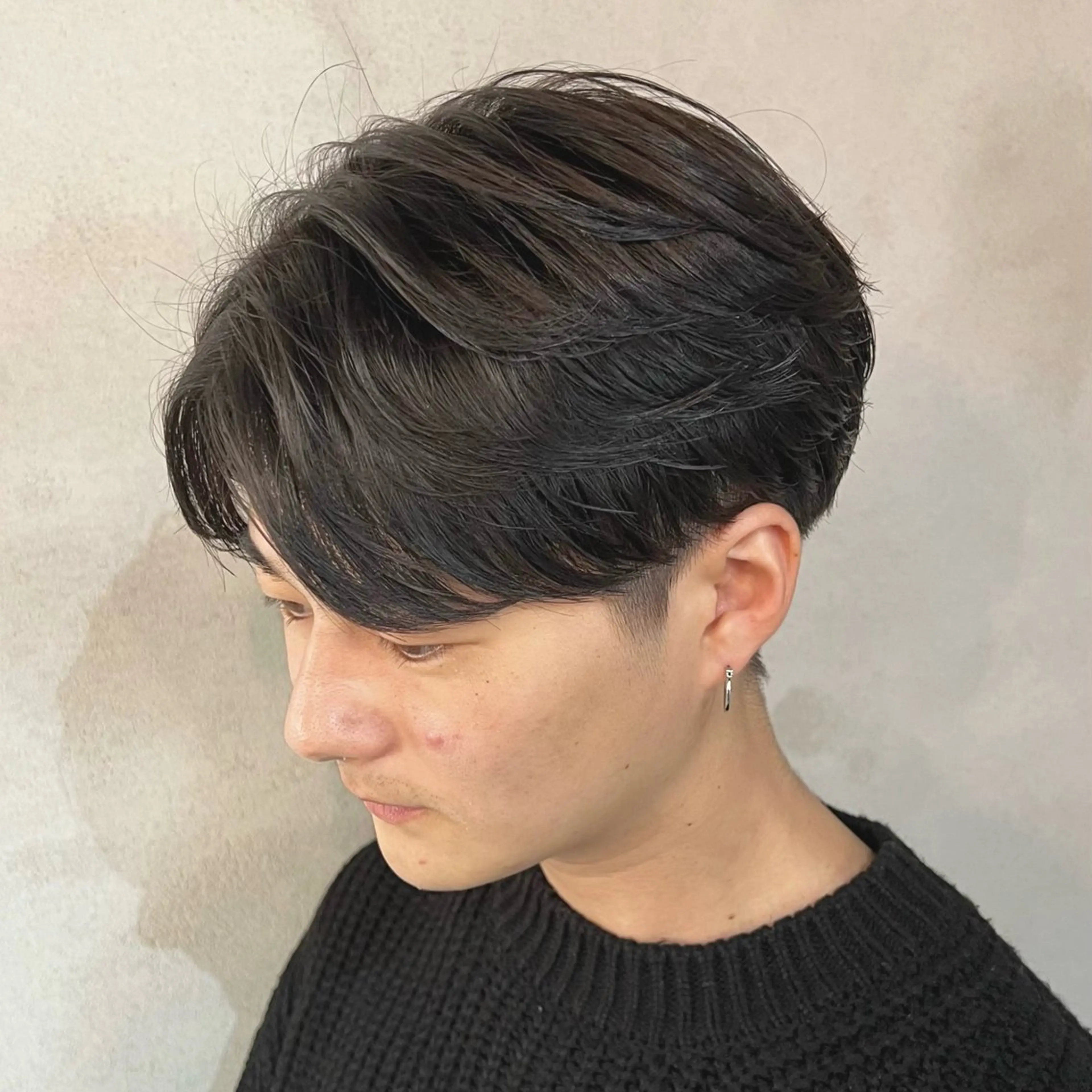ミディアム パーマ メンズ カット 店長 /カラー職人 /TSUBASAのヘアスタイル