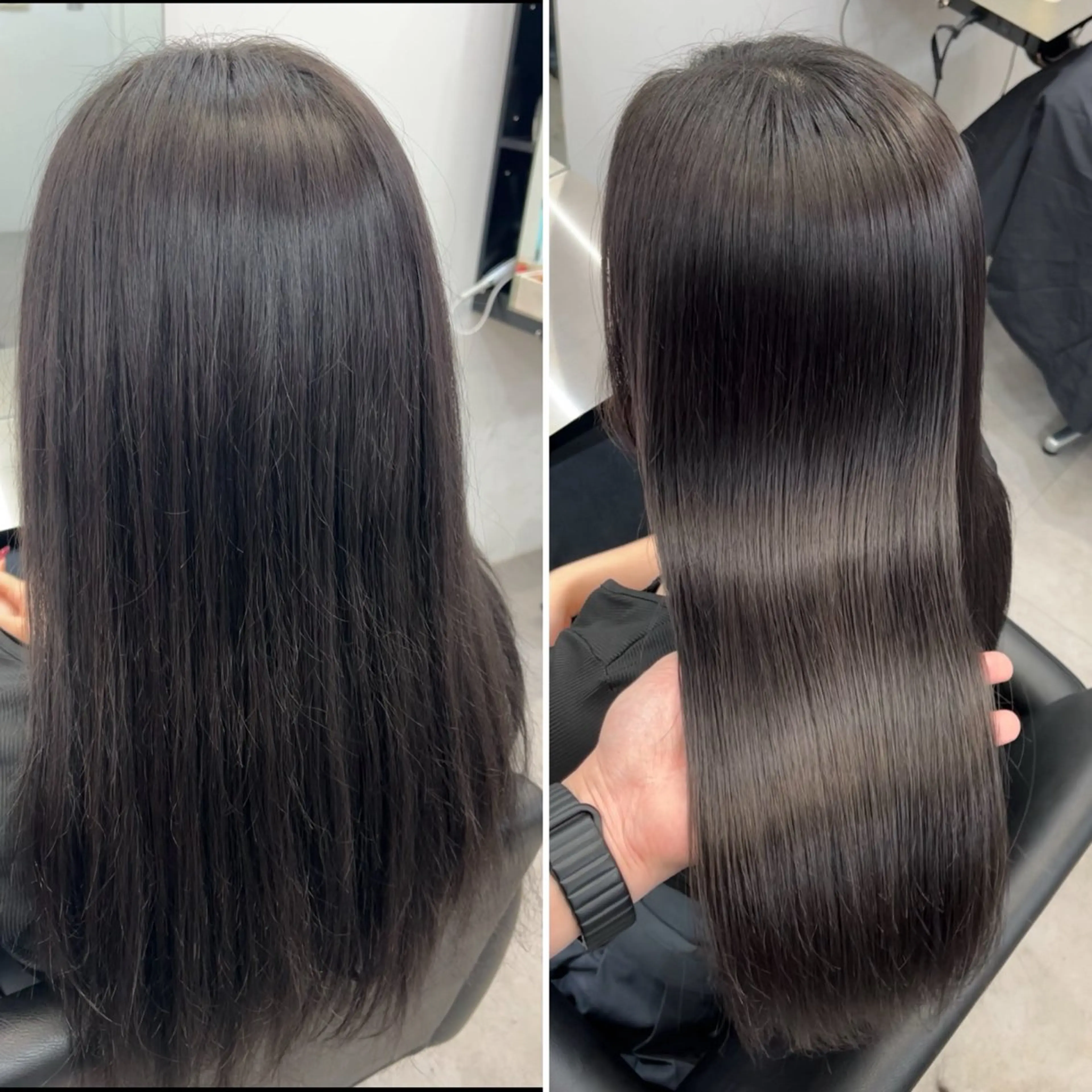 ロング カット ヘアカラー 縮毛矯正 トリートメント 【髪質改善】縮毛矯正 /core梅田/西尾のヘアスタイル