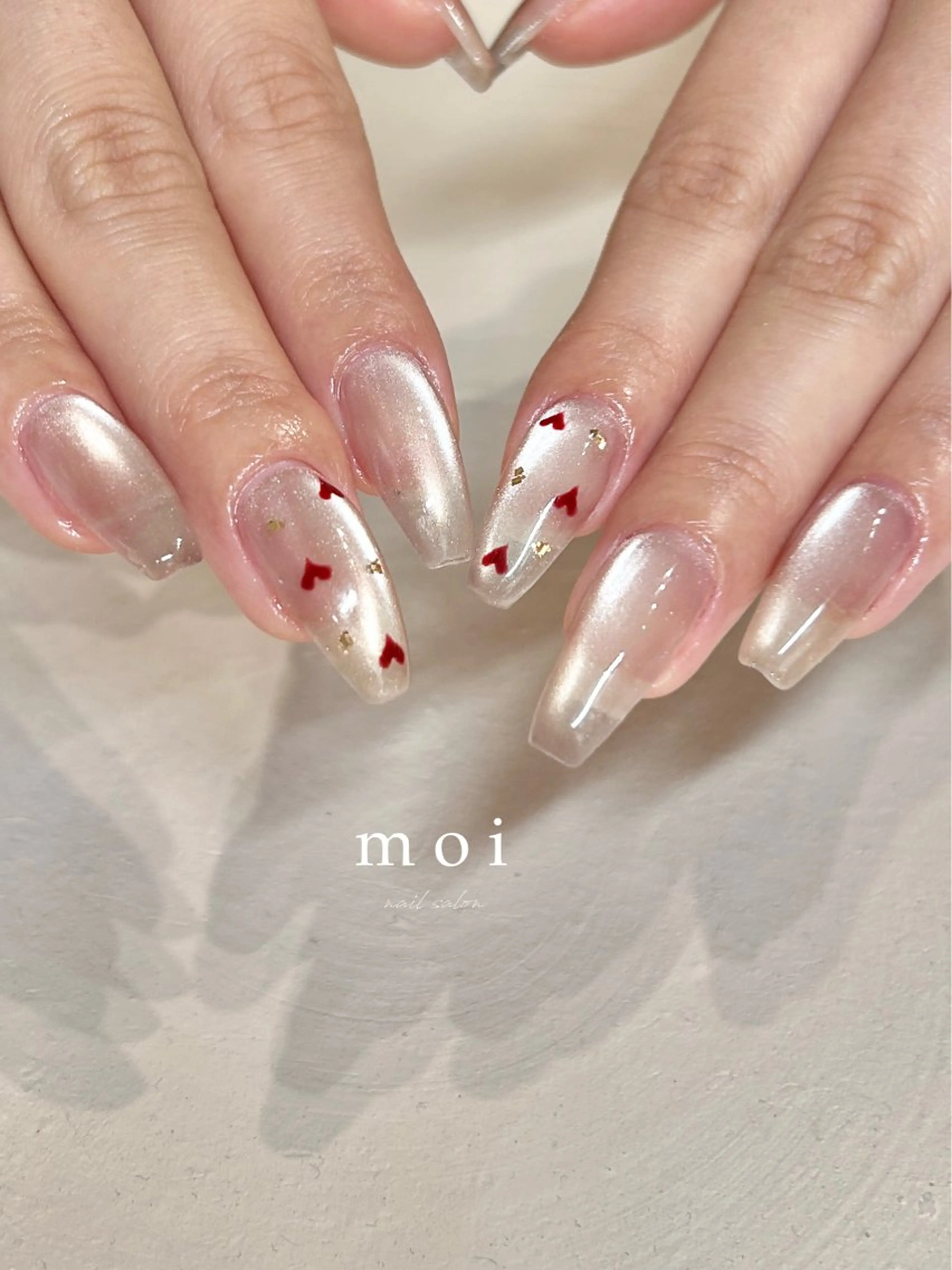 ネイル マグネットネイル nail salon moiのネイルデザイン