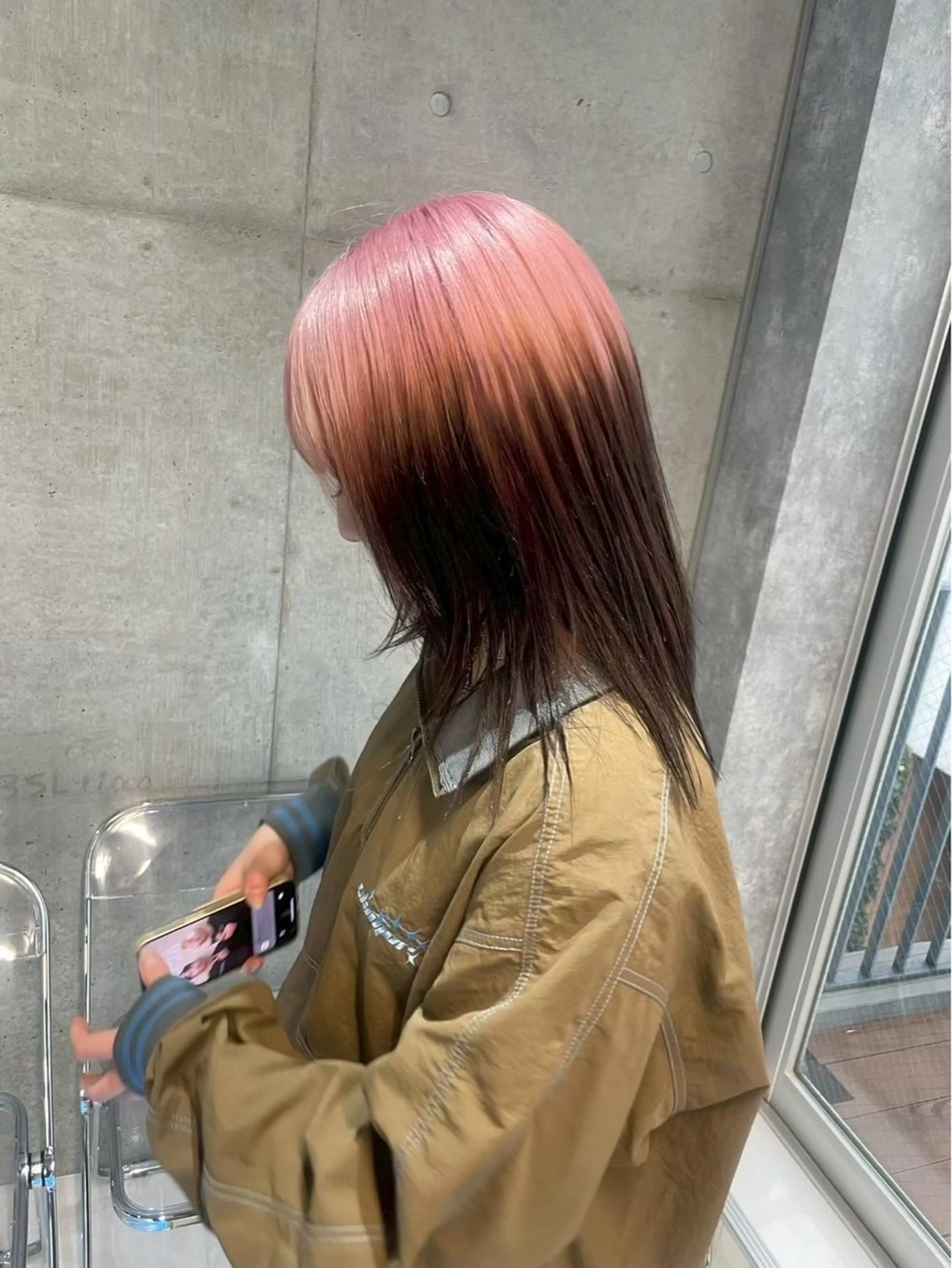 【🤎ྀི残留あるけど明るくしたい方はこちら🤎ྀི】ルーツカラー🔮💫（ブリーチ込）の写真