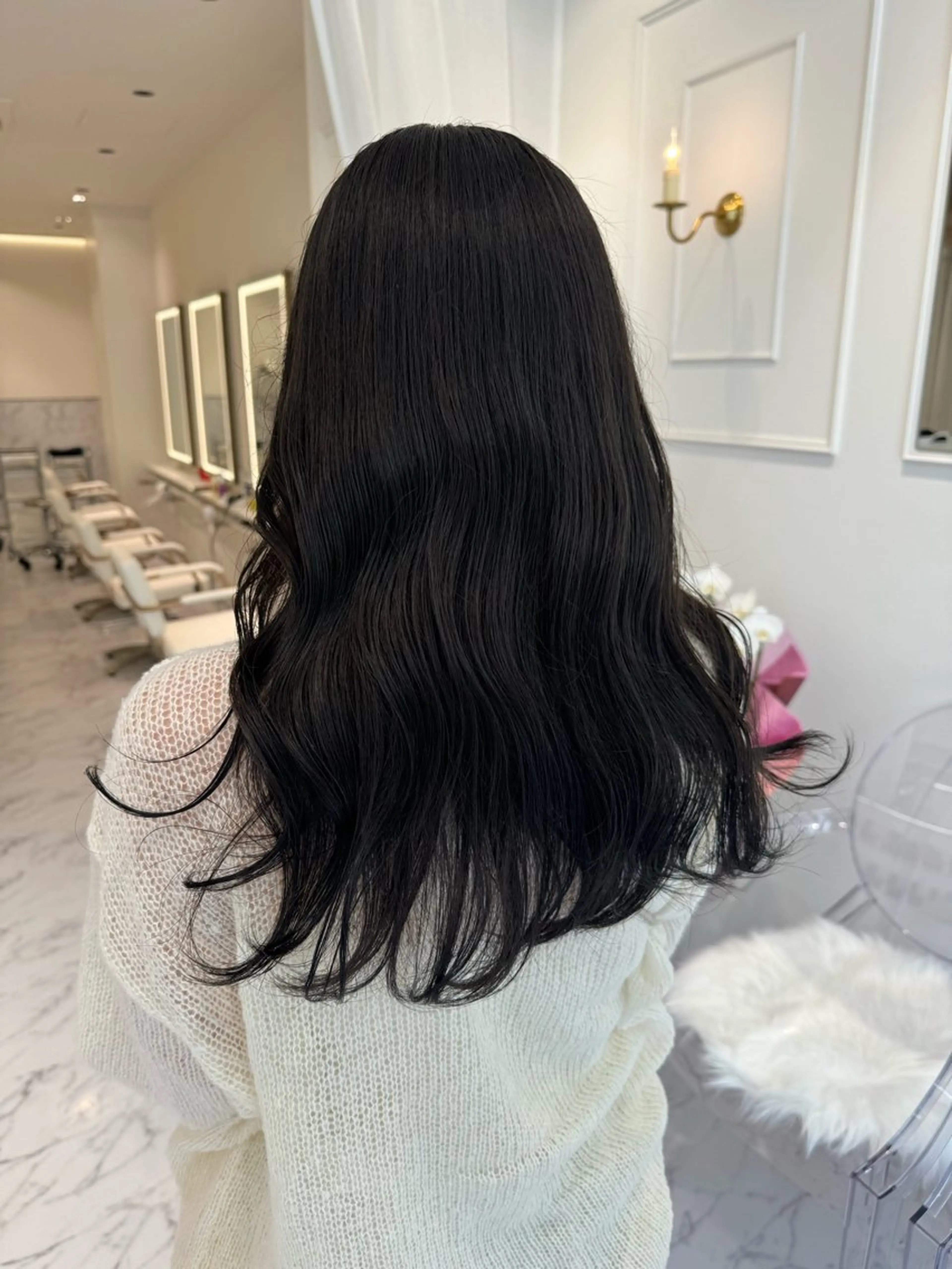 ロング カラー ヘアカラー トリートメント ParveMix🍀 藤原愛未のヘアスタイル