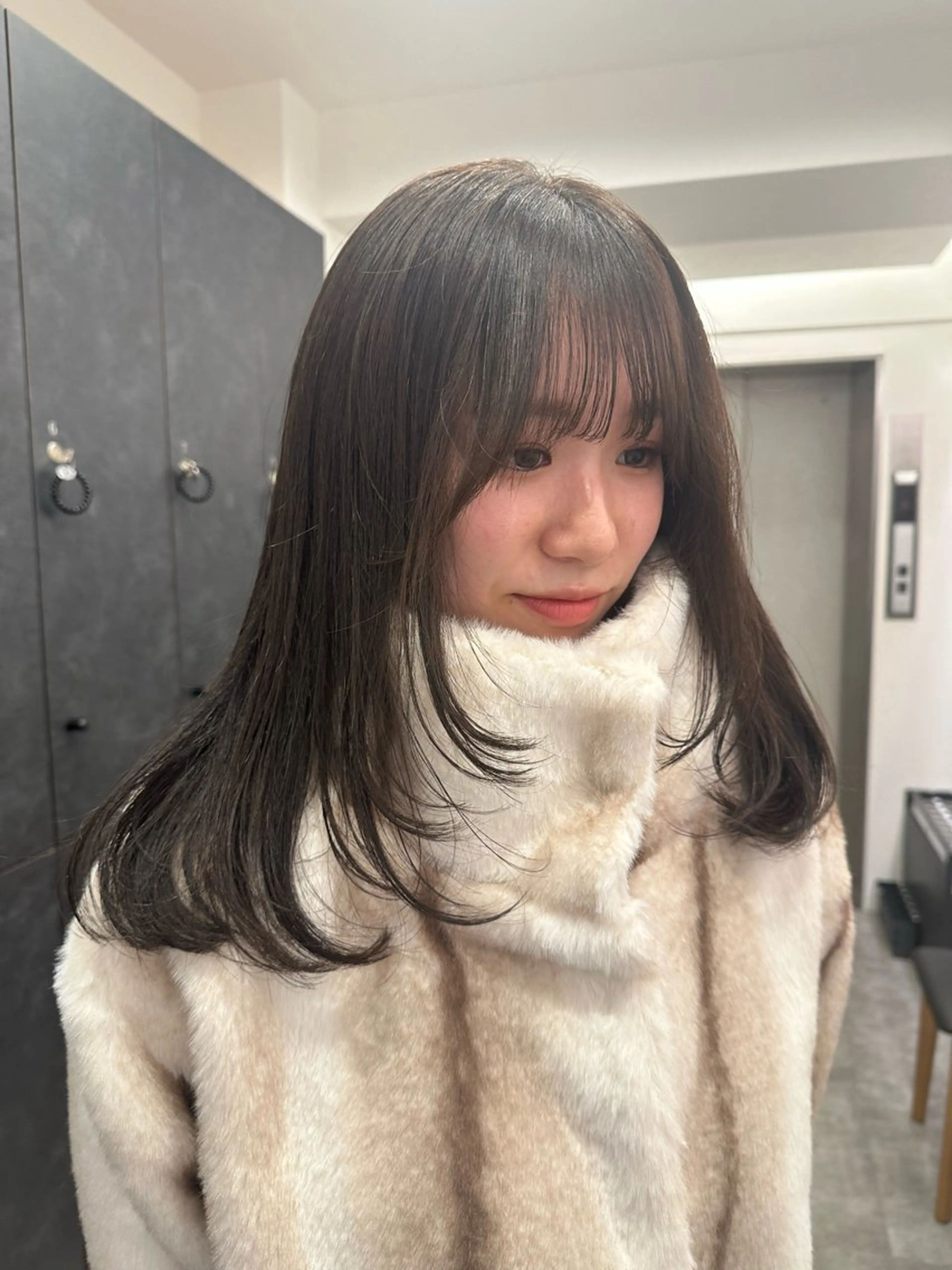 セミロング カラー カット ヘアカラー トリートメント 銀座/ヘアセット シマムラ ミホのヘアスタイル