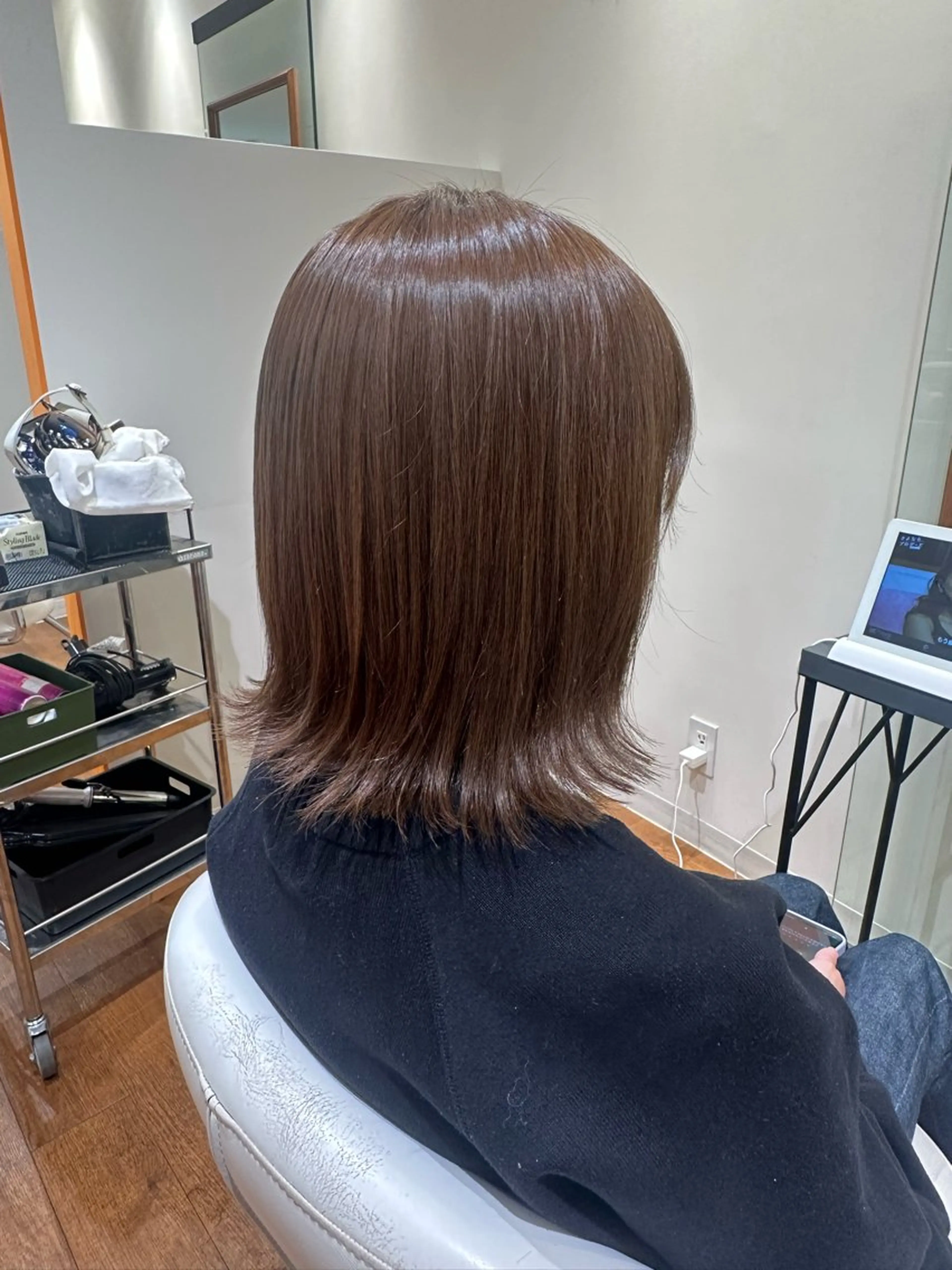 ミディアム カット ヘアカラー トリートメント anoたまプラーザ所属・anoたまプラーザ 牧野直樹のヘアスタイル