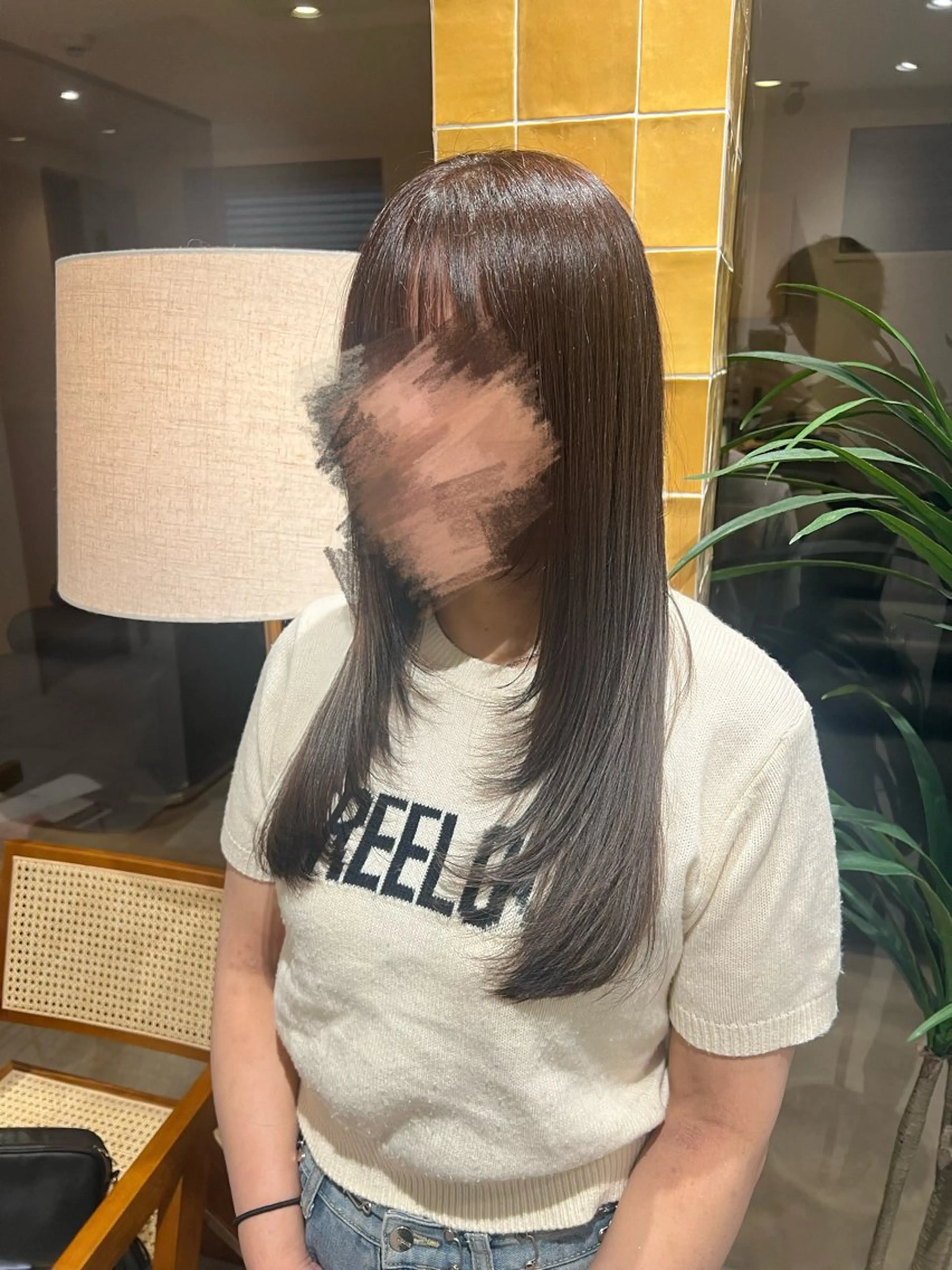 ロング レイヤーカット 透明感&巻き髪 韓国ヘア　YUKIのヘアスタイル
