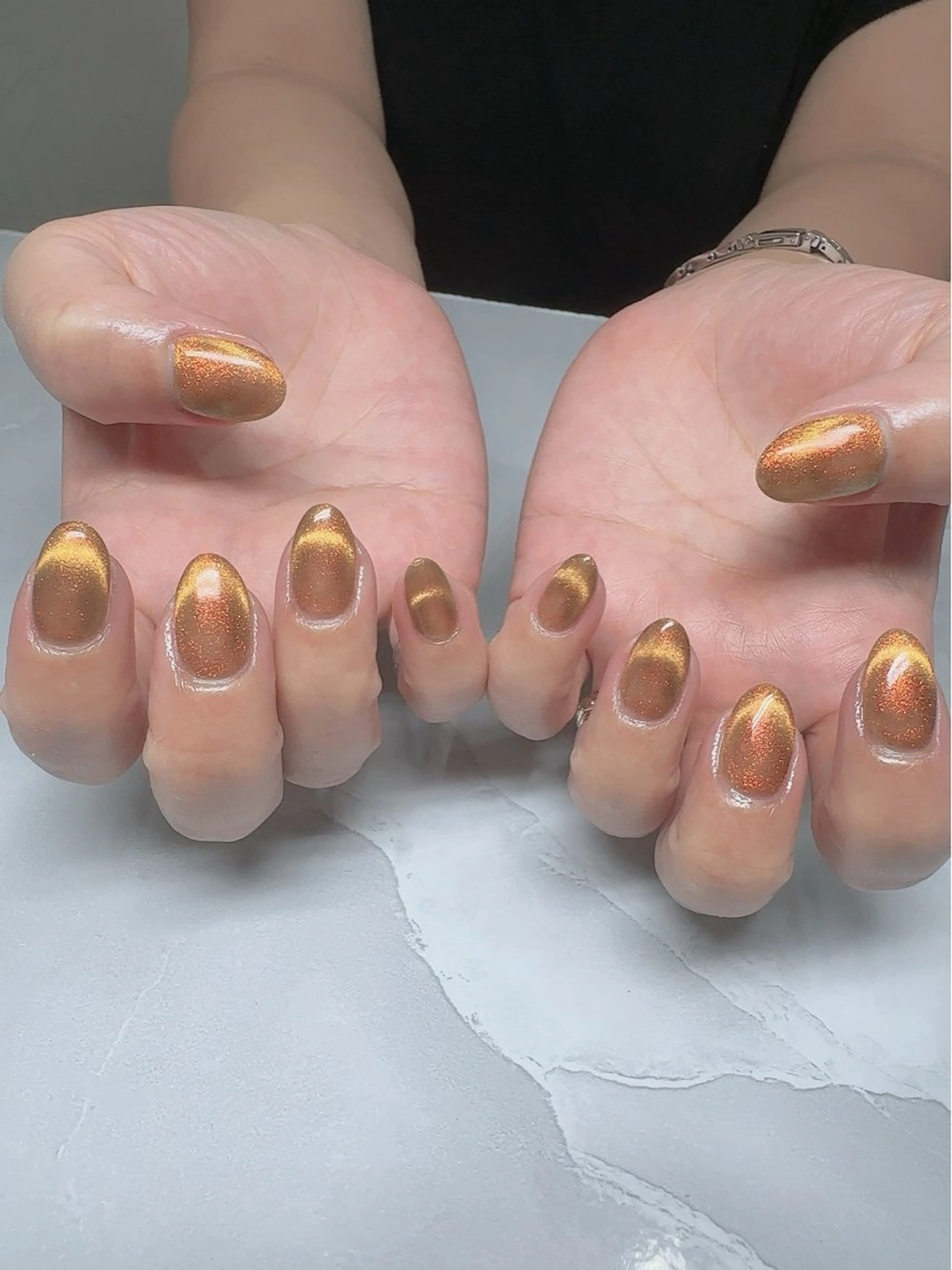 ネイル マグネットネイル ワンカラーネイル nyasu nailのネイルデザイン
