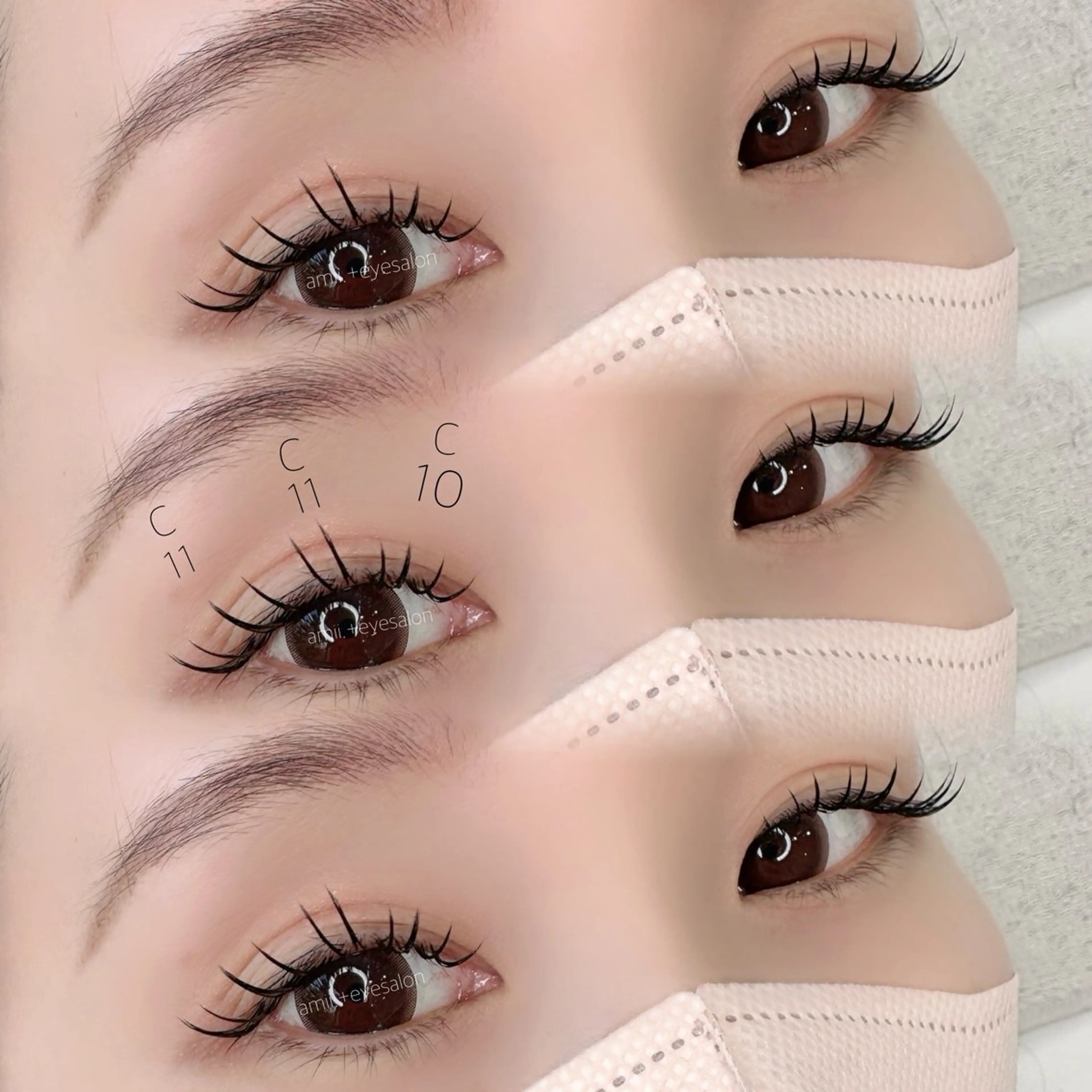 マツエク・マツパ 🦢amii. 鷲田のマツエク・マツパデザイン