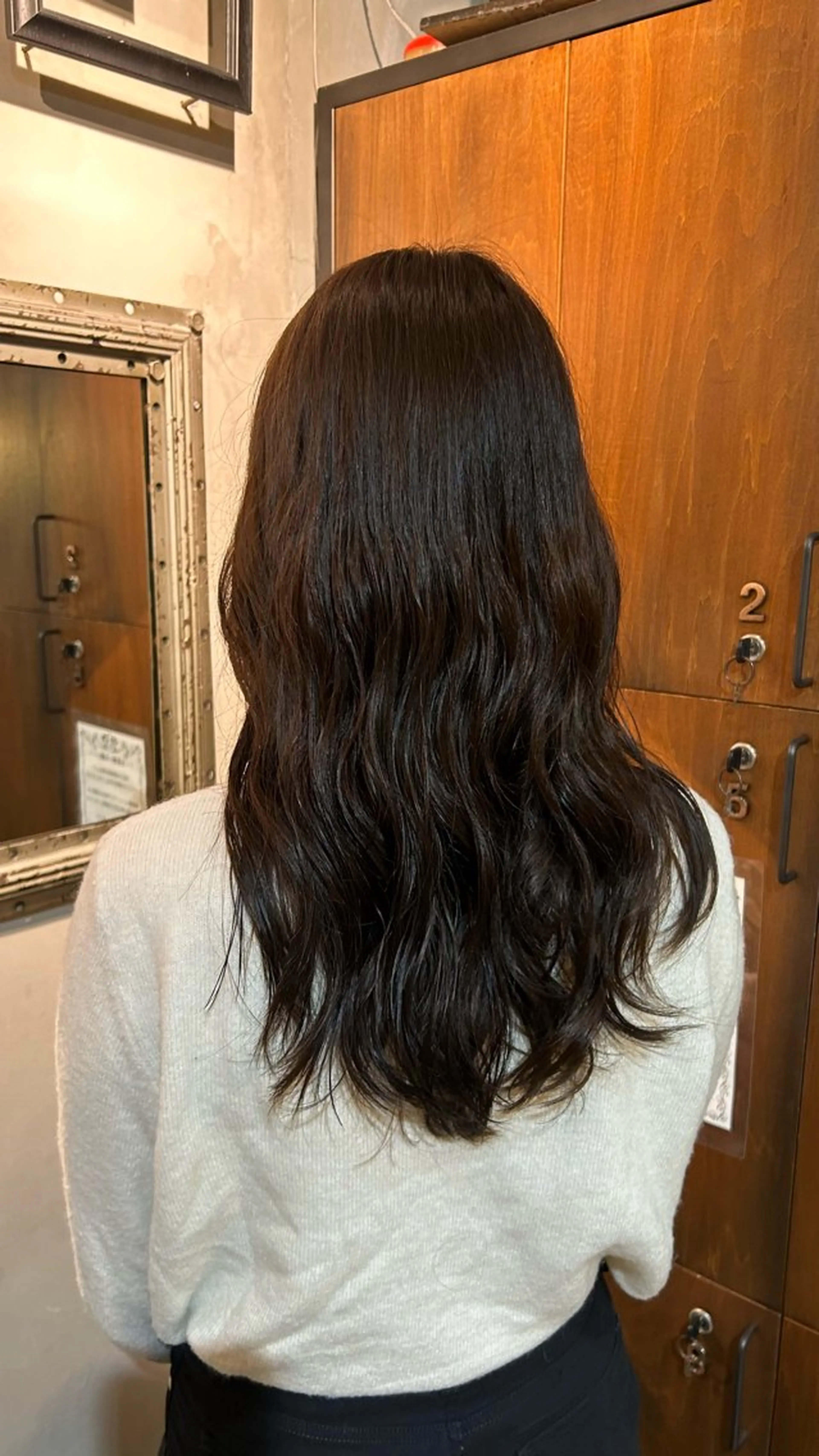 ロング パーマ perm/color mana🎀🤍のヘアスタイル