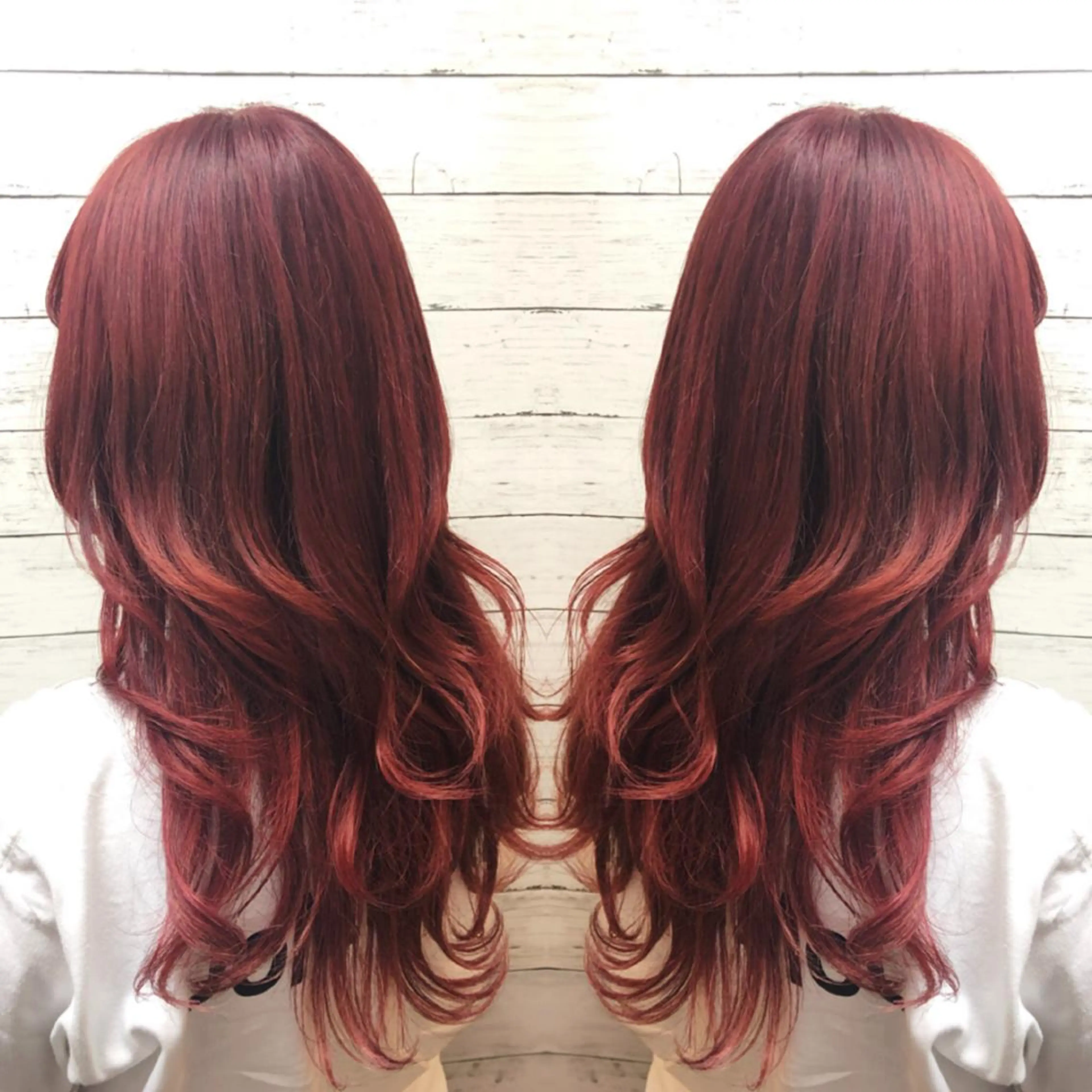 セミロング カラー ブリーチ カット エクステ ヘアセット 韓国ヘア🤍髪質改善 🇰🇷AKANEのヘアスタイル