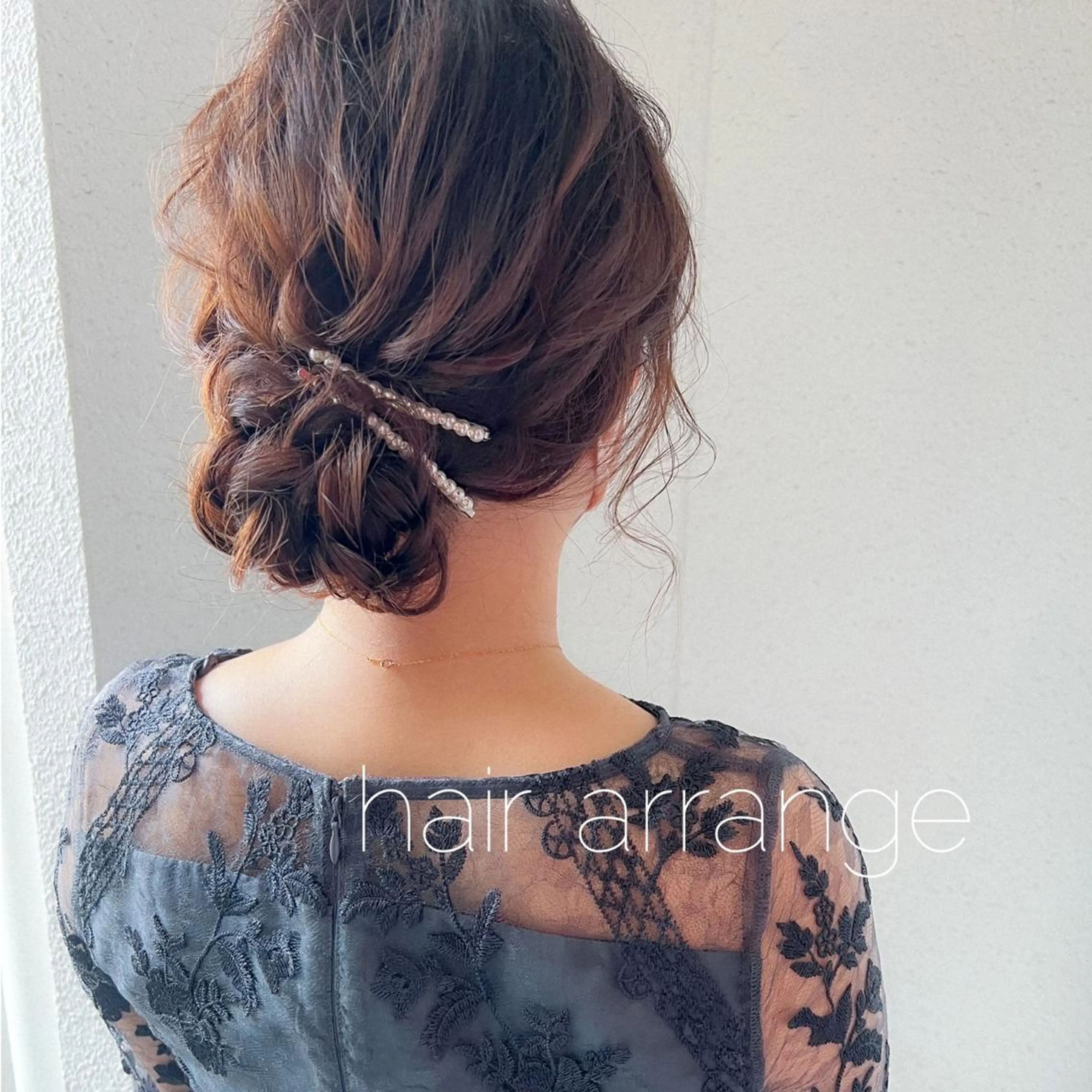 ヘアアレンジ 結婚式・ブライダル ヘアセット facce所属・カラーパティシエ facce🌼ikoのヘアスタイル