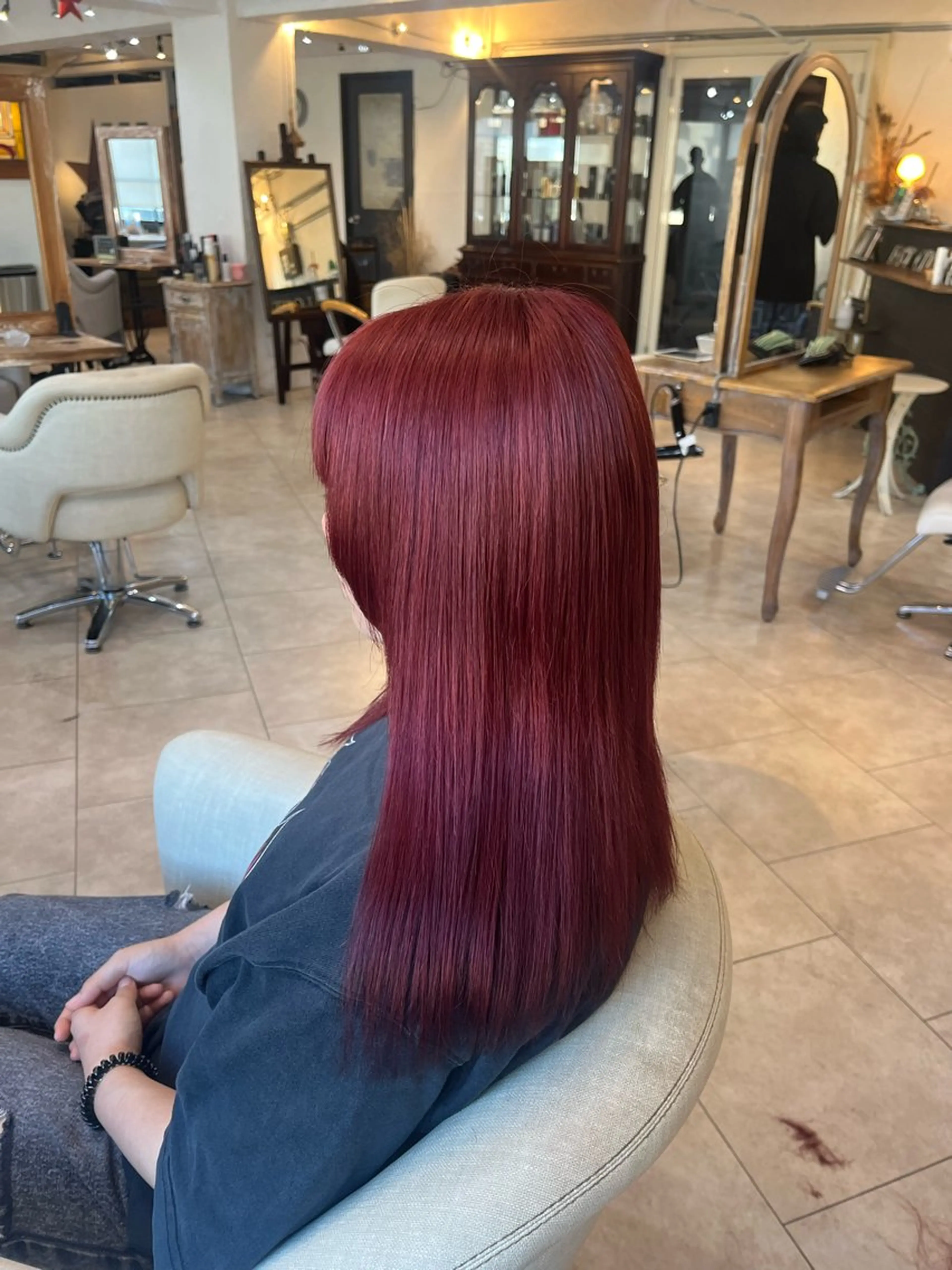 セミロング カラー 💛ハイトーン💛 りむのヘアスタイル