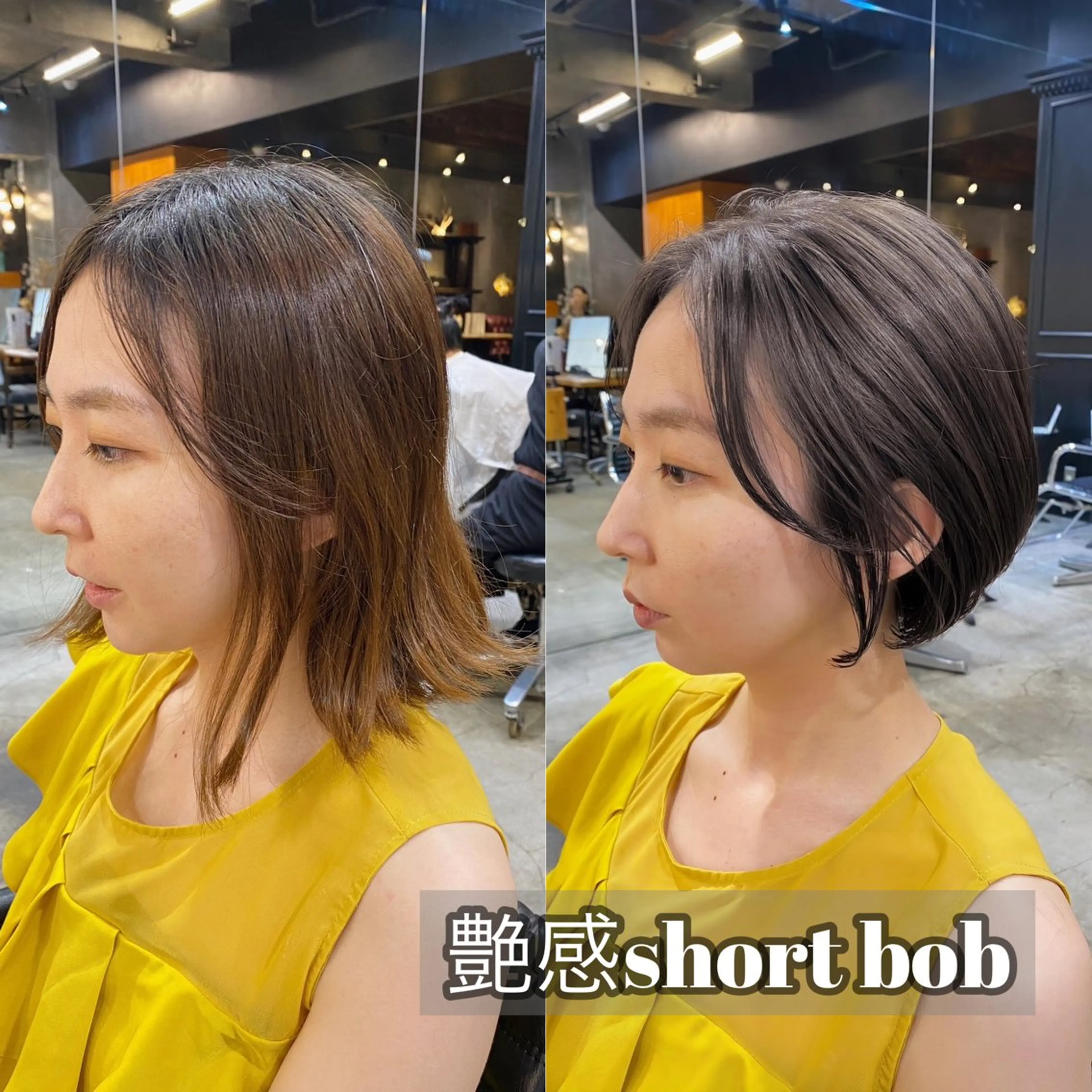 ショート カラー ショートボブ アッシュ アッシュブラウン ブラウンカラー ボブ ブリーチなしダブル カラー🧸🐺陽介のヘアスタイル