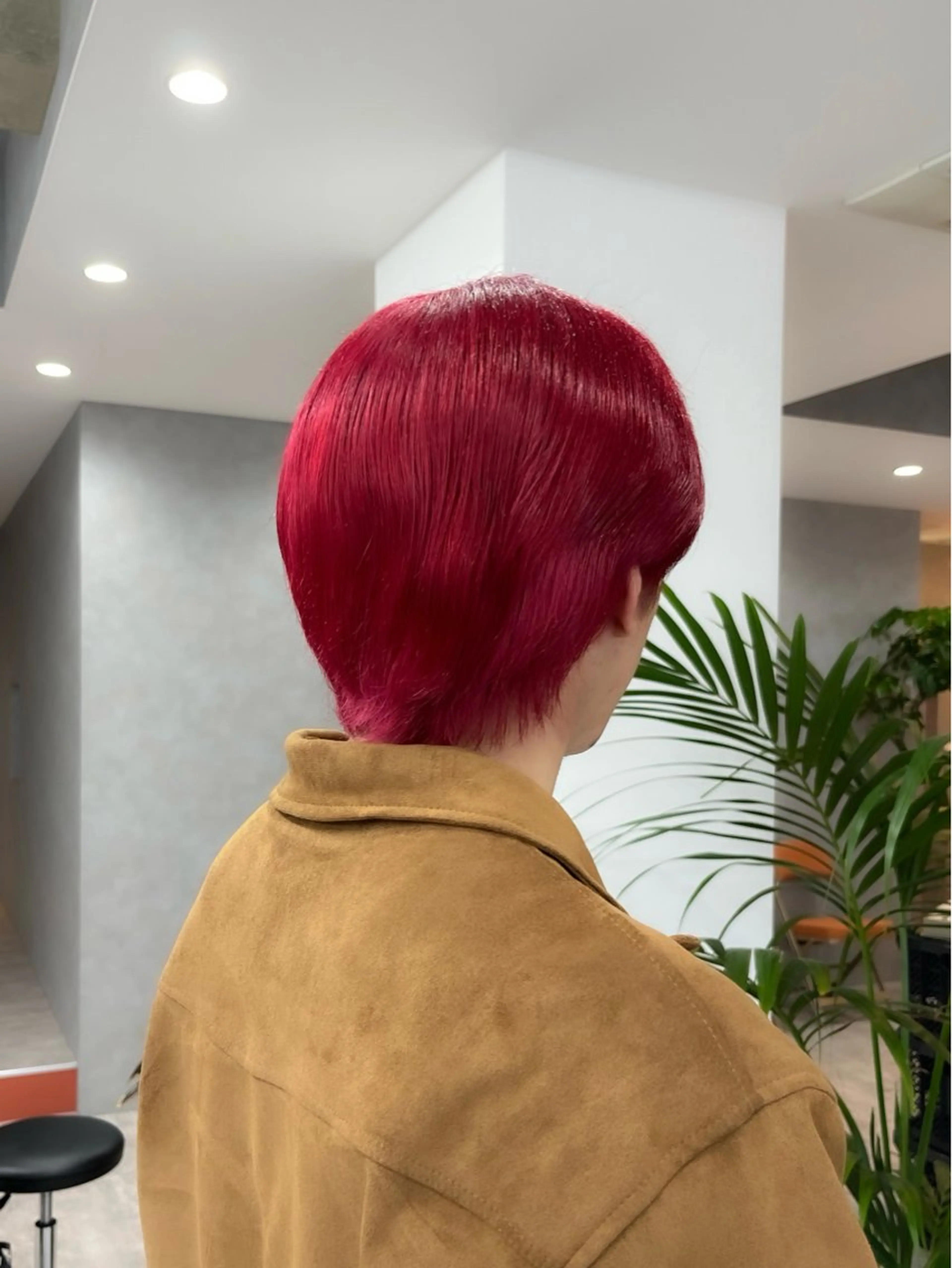 ショート カラー メンズ レッドカラー JOULE'S（ジュール）所属・JOULE'S natsukiのヘアスタイル