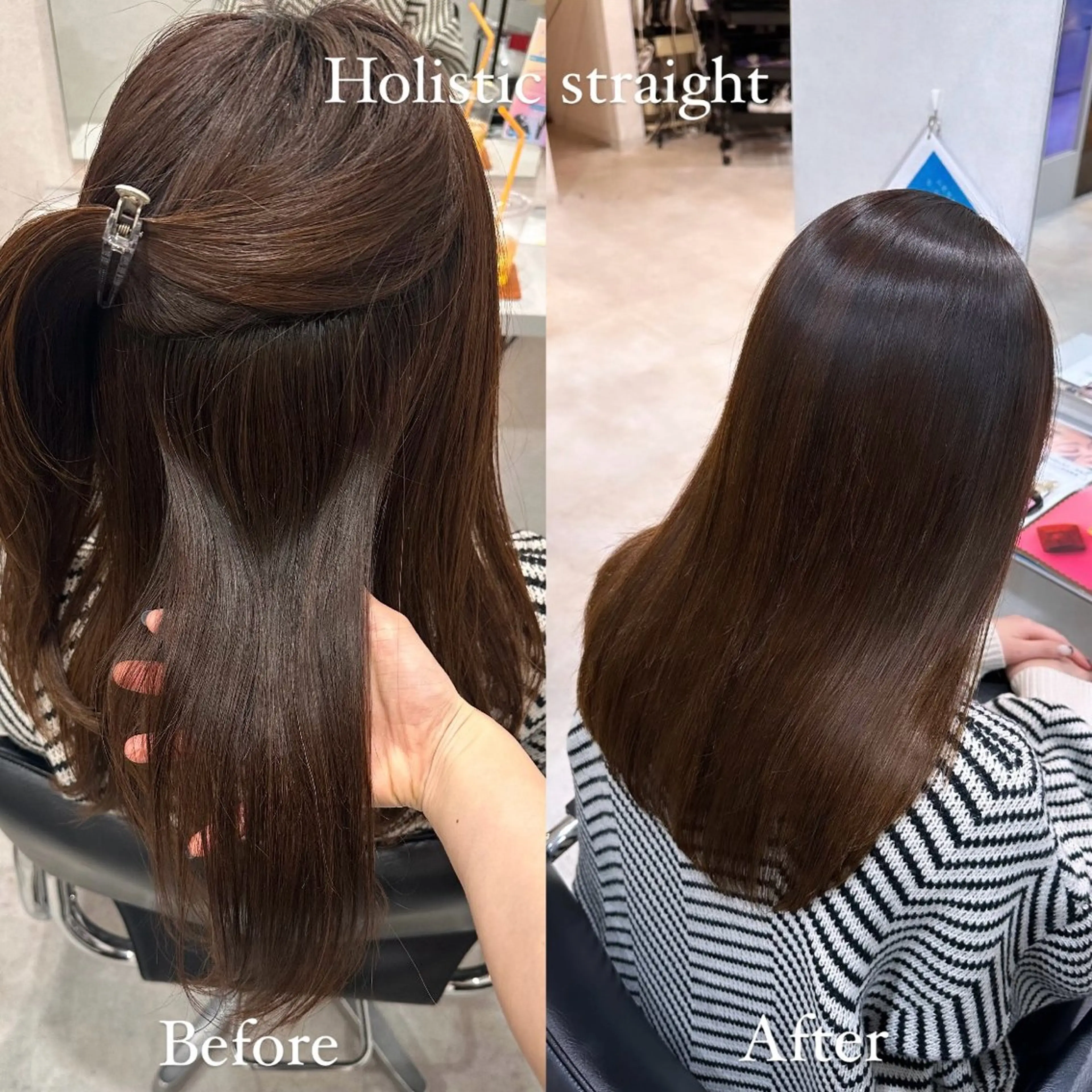 ロング パーマ ヘアカラー トリートメント オリーブカラー/ 髪質改善/うぶみ🍒のヘアスタイル