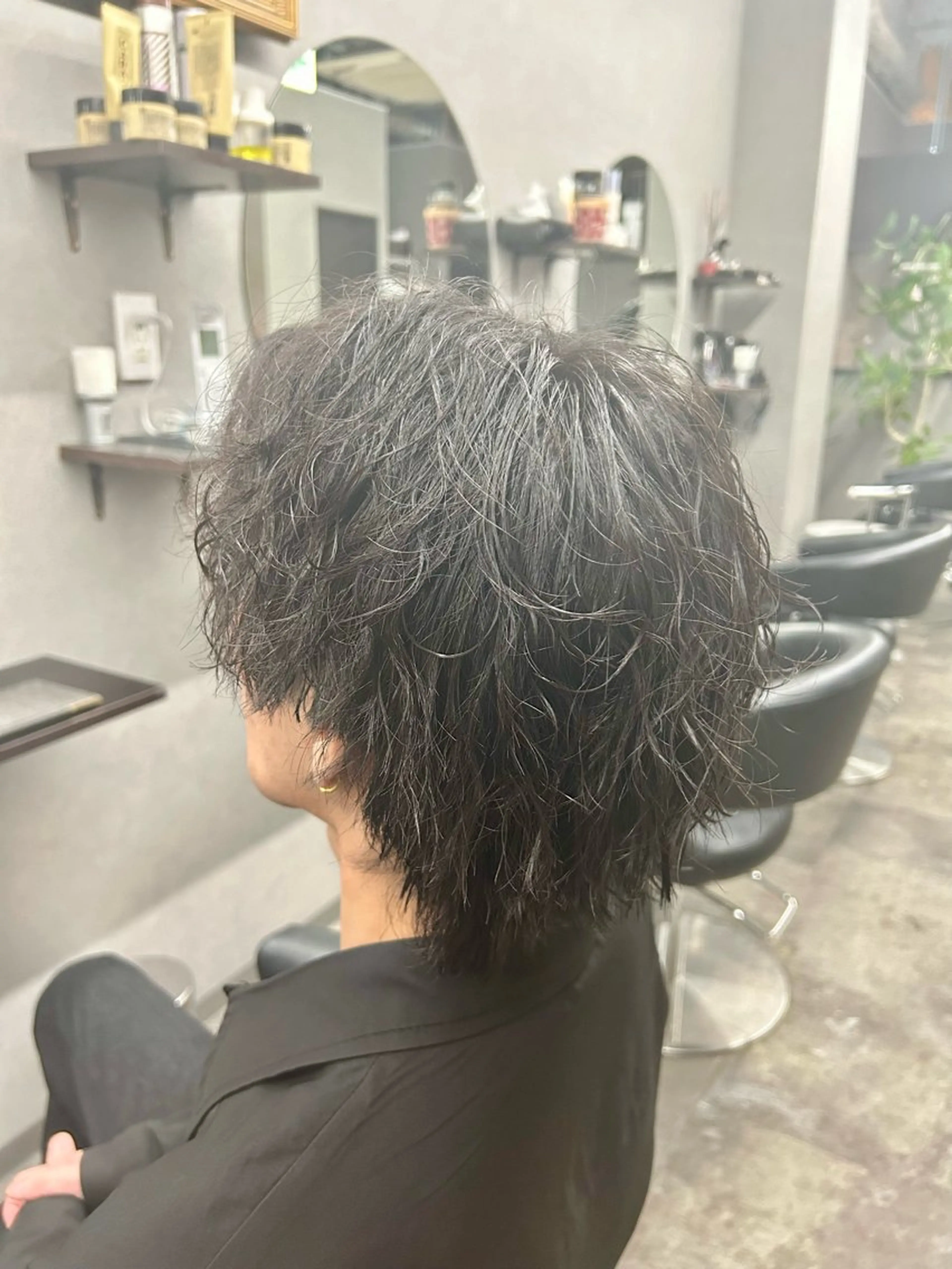 ミディアム パーマ メンズ カット パーマ ♦️髪の救世主♦️ ★YAMA★のヘアスタイル